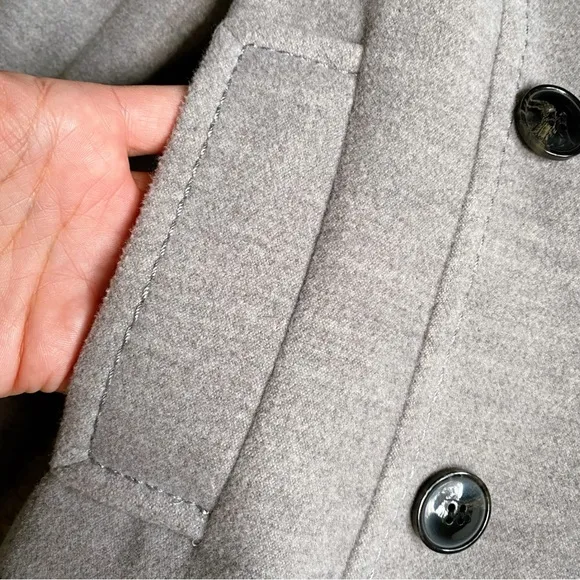 🩶 H&amp;M GREY WOVEN STITCHED FALL JACKET!