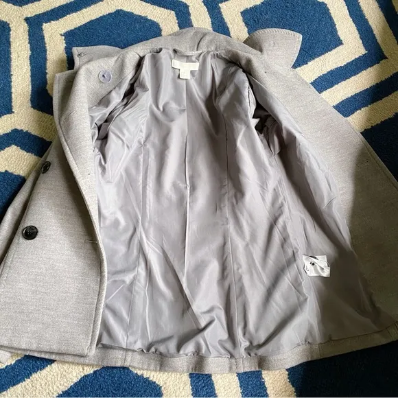 🩶 H&amp;M GREY WOVEN STITCHED FALL JACKET!