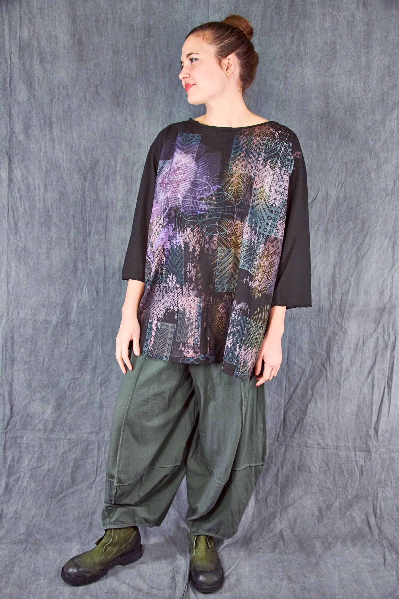 1236 Line Tee Black-P