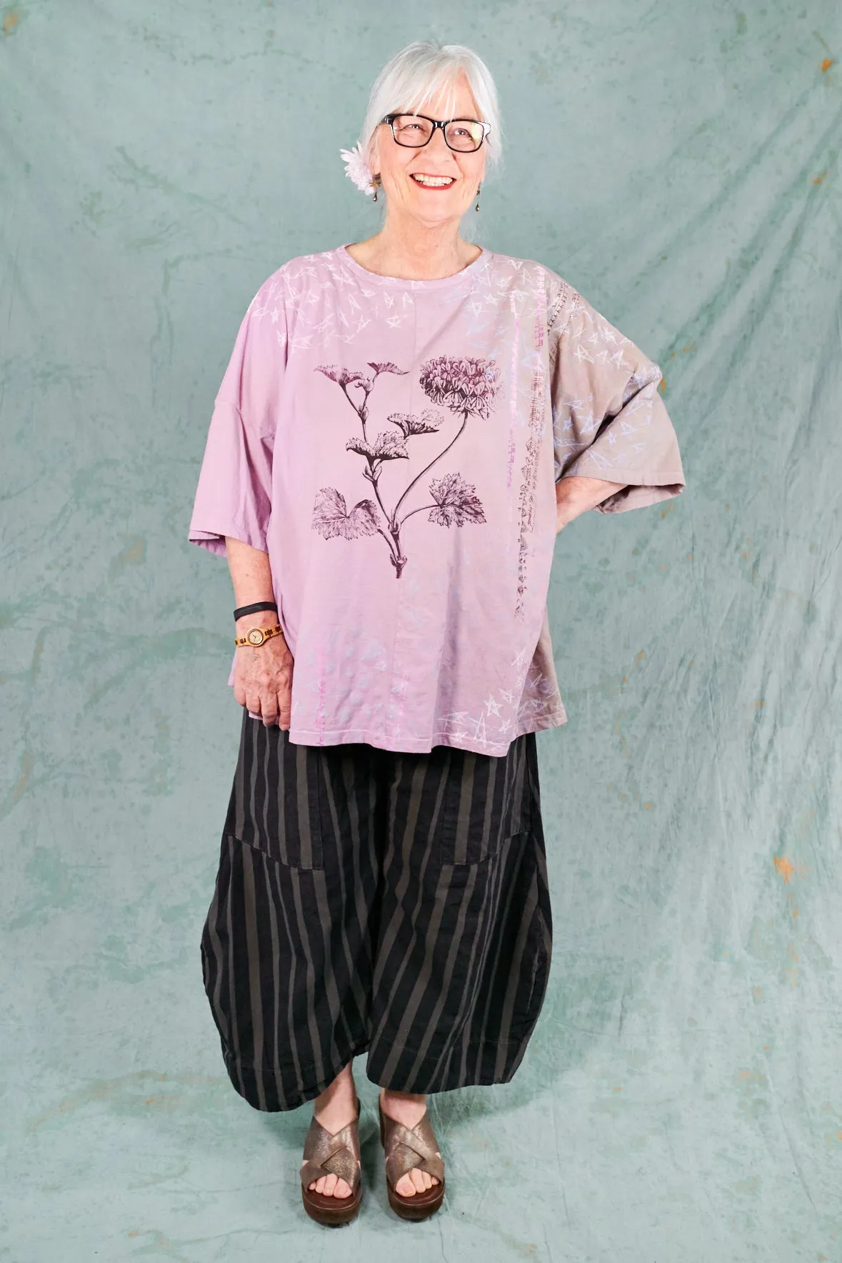 1236HD Line Tee-Pink Earth-Celestial Garden