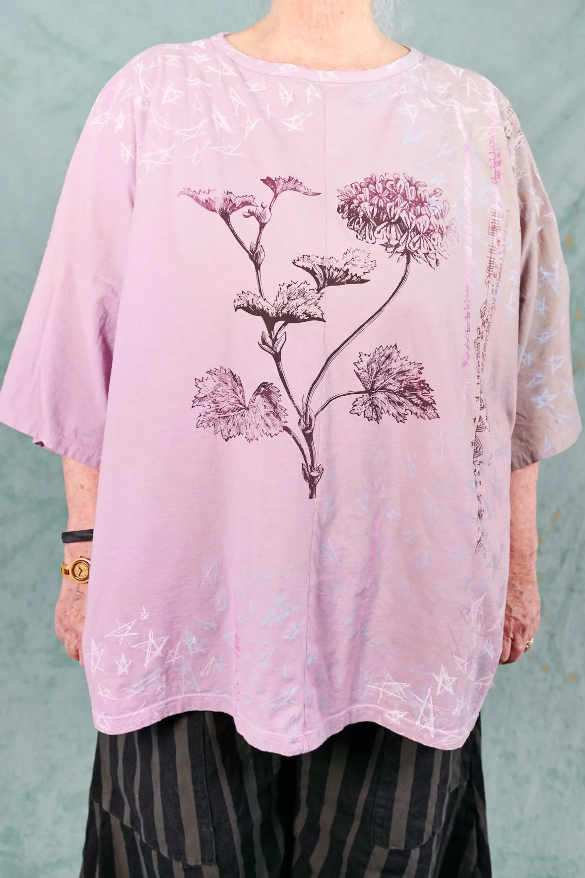 1236HD Line Tee-Pink Earth-Celestial Garden