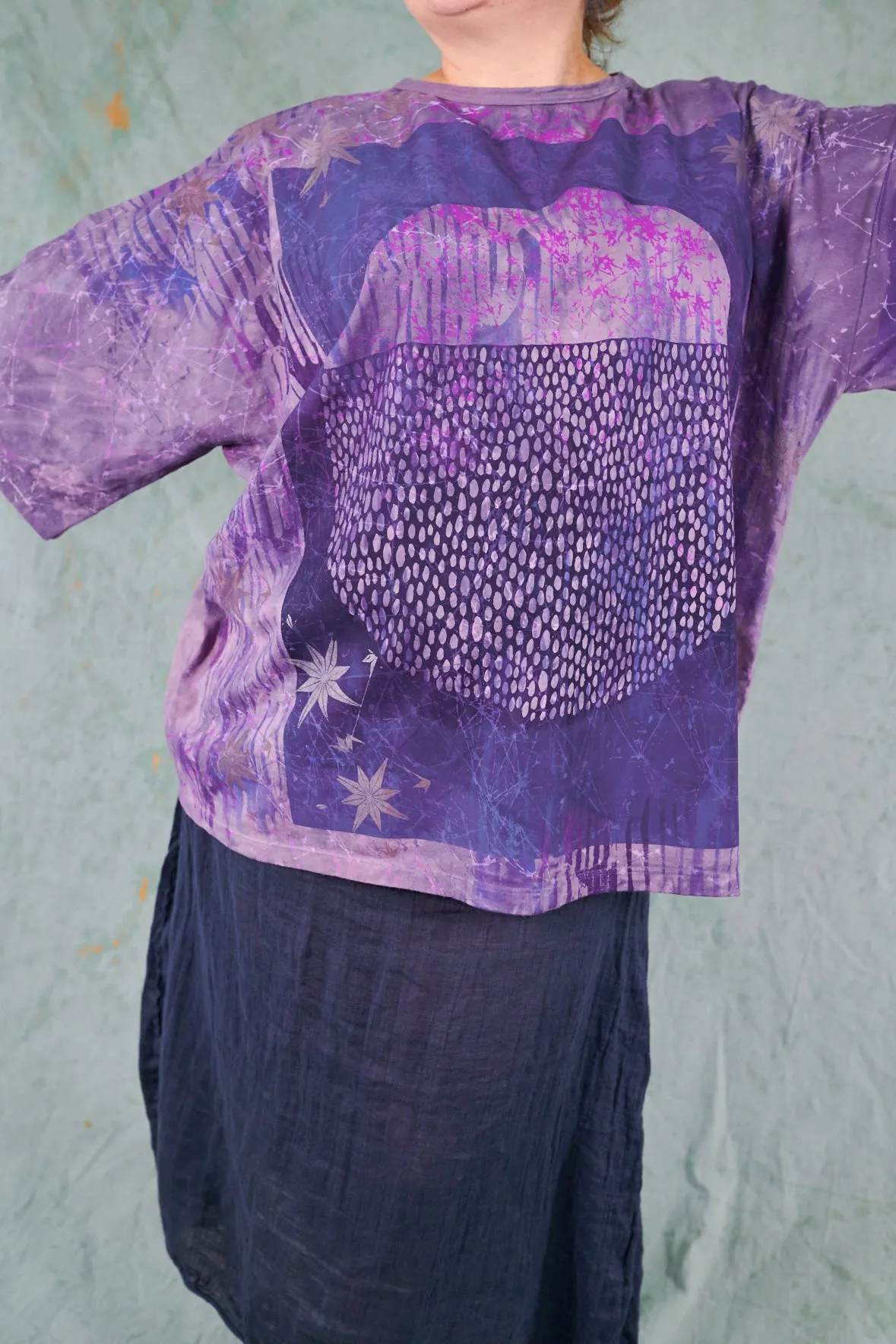 1236HD Line Tee-Purple Rain