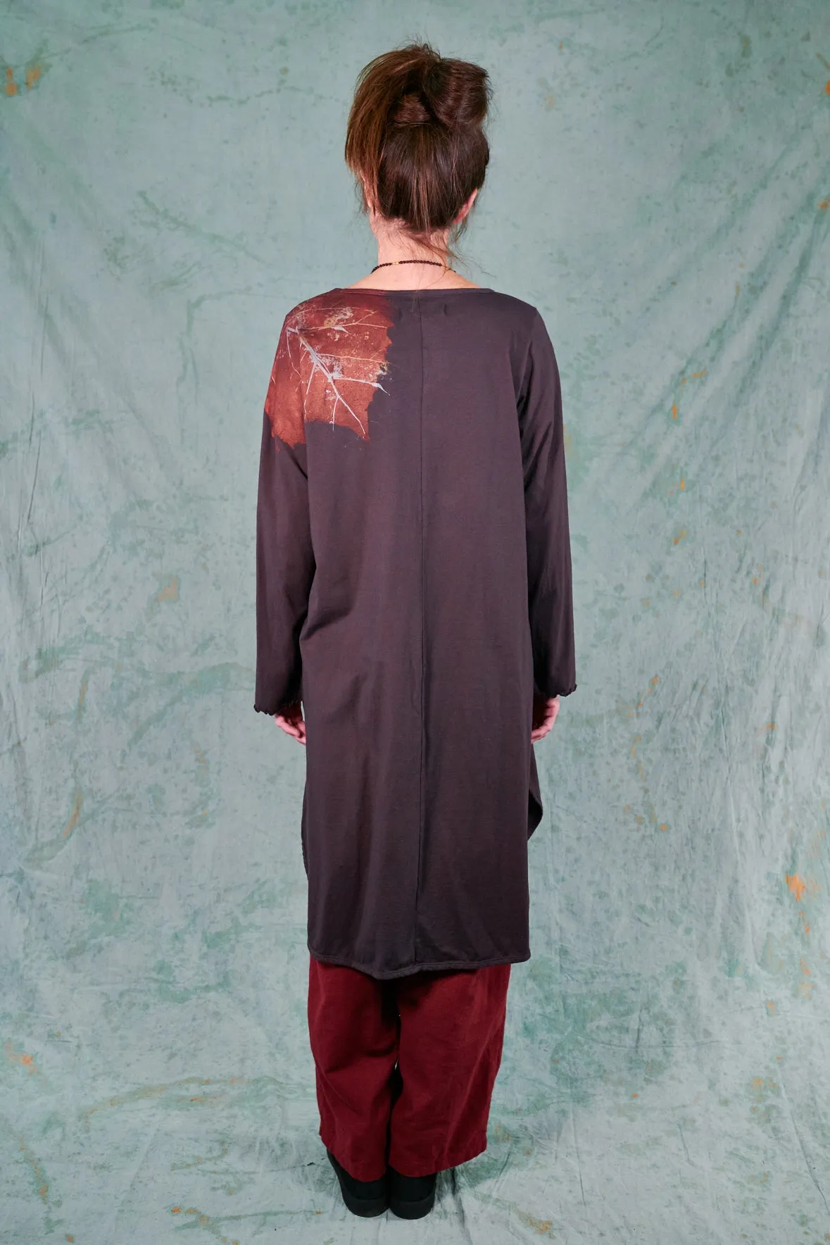 1257 Natalia Tunic-Peat-Falling Leaves-P