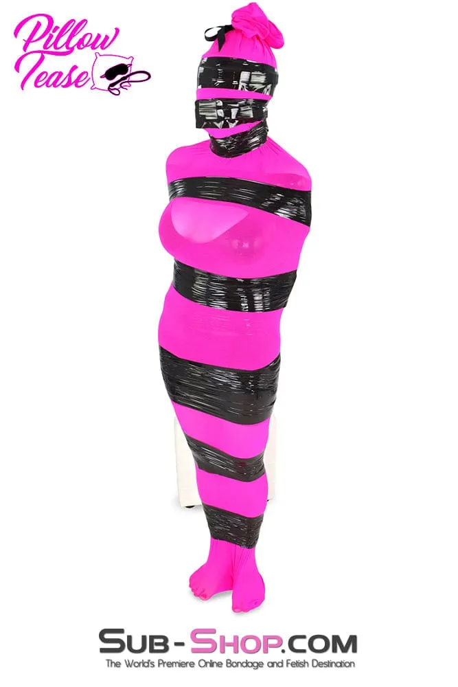 1517DL-SIS      Sheer Encasement Sissy Pink Silk Full Body Sack