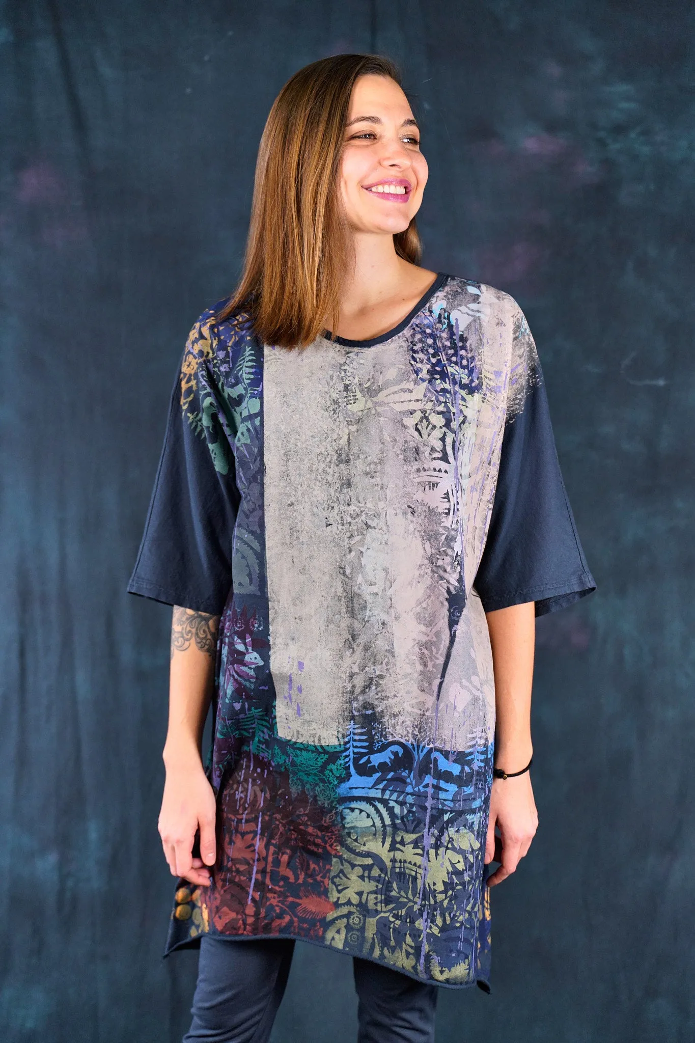 1564 Euro Slim Fit Art Tunic Ink-P