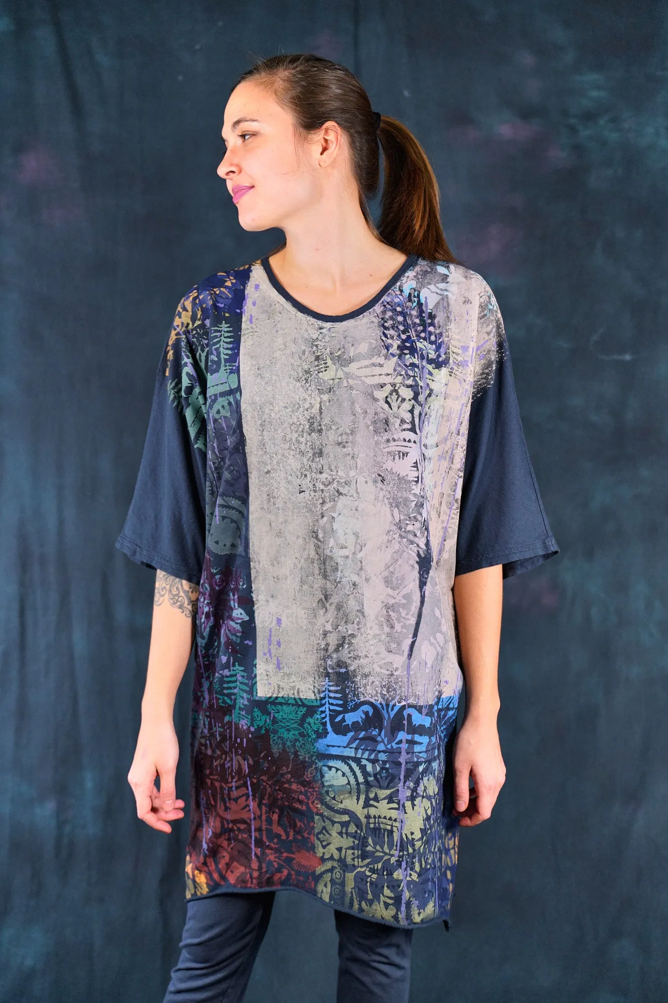 1564 Euro Slim Fit Art Tunic Ink-P