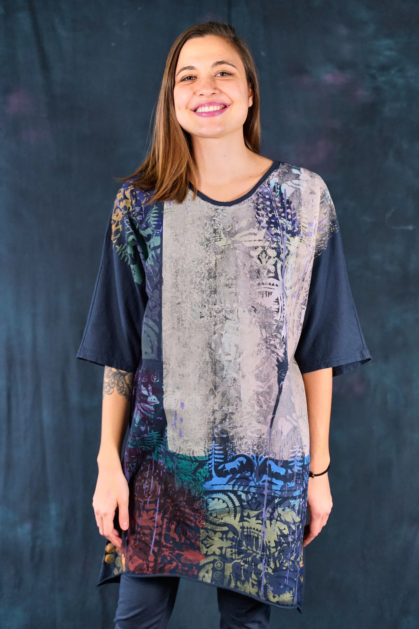 1564 Euro Slim Fit Art Tunic Ink-P