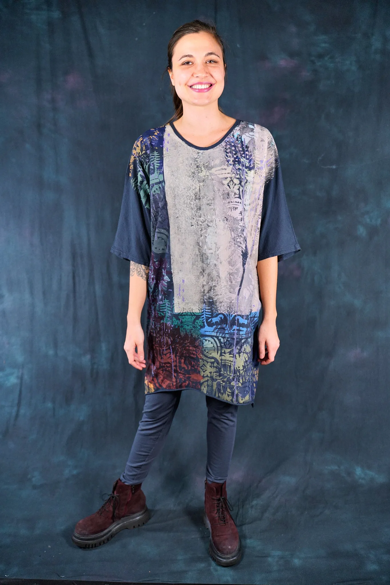 1564 Euro Slim Fit Art Tunic Ink-P