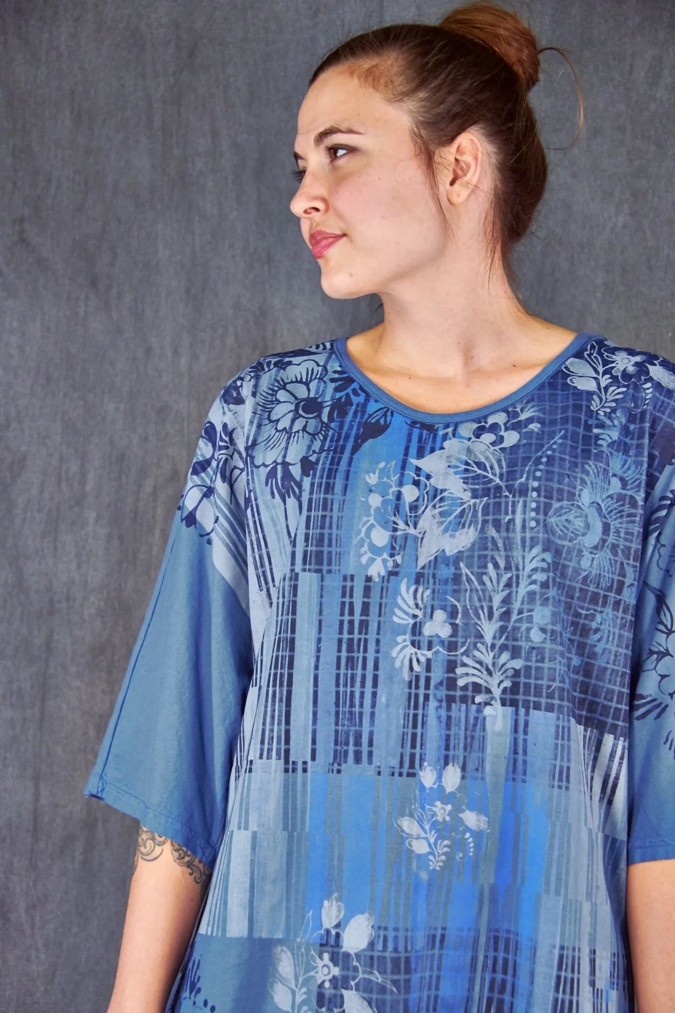 1564 Euro Slim Fit Art Tunic-Summer Blue-P