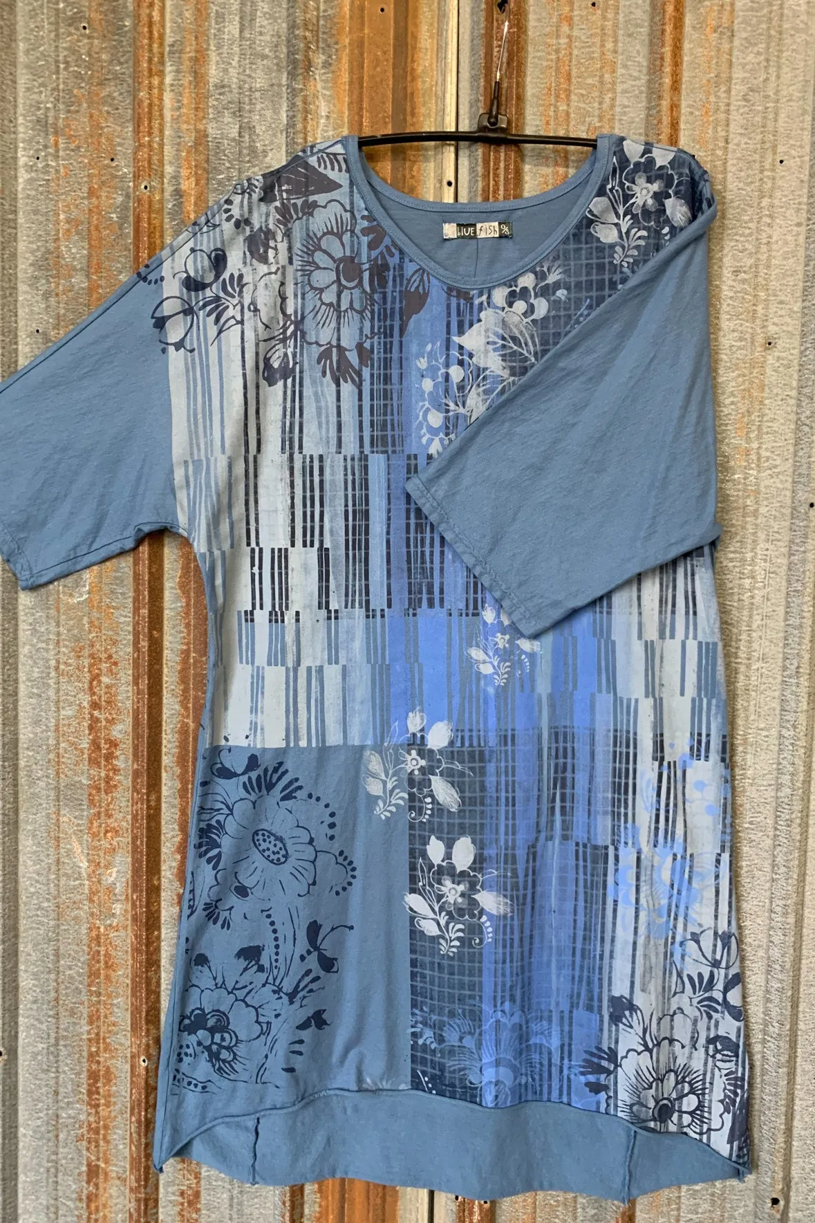 1564 Euro Slim Fit Art Tunic-Summer Blue-P