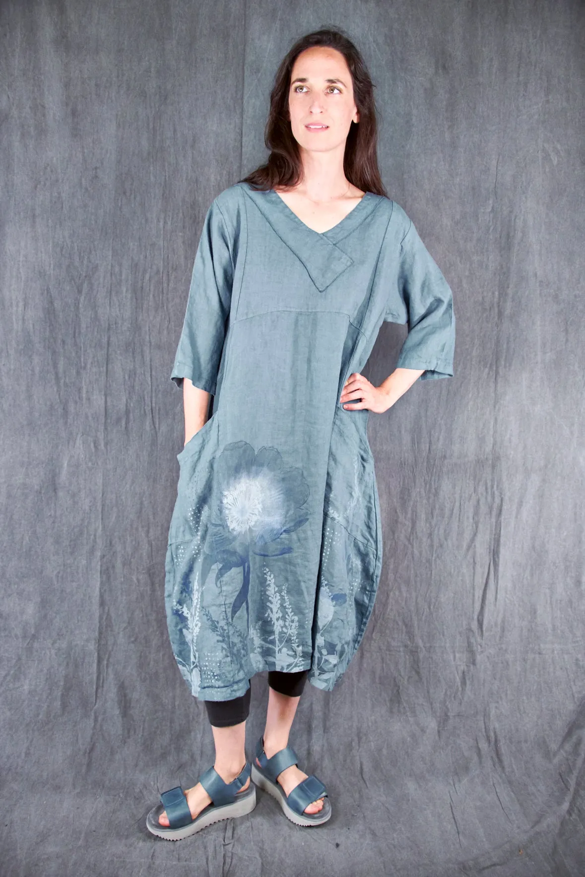 2133 Crossover Linen Tunic La Mer-P
