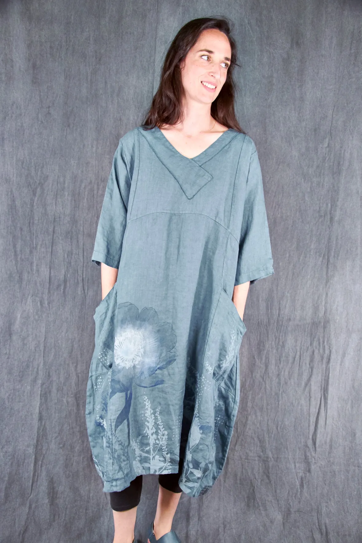 2133 Crossover Linen Tunic La Mer-P