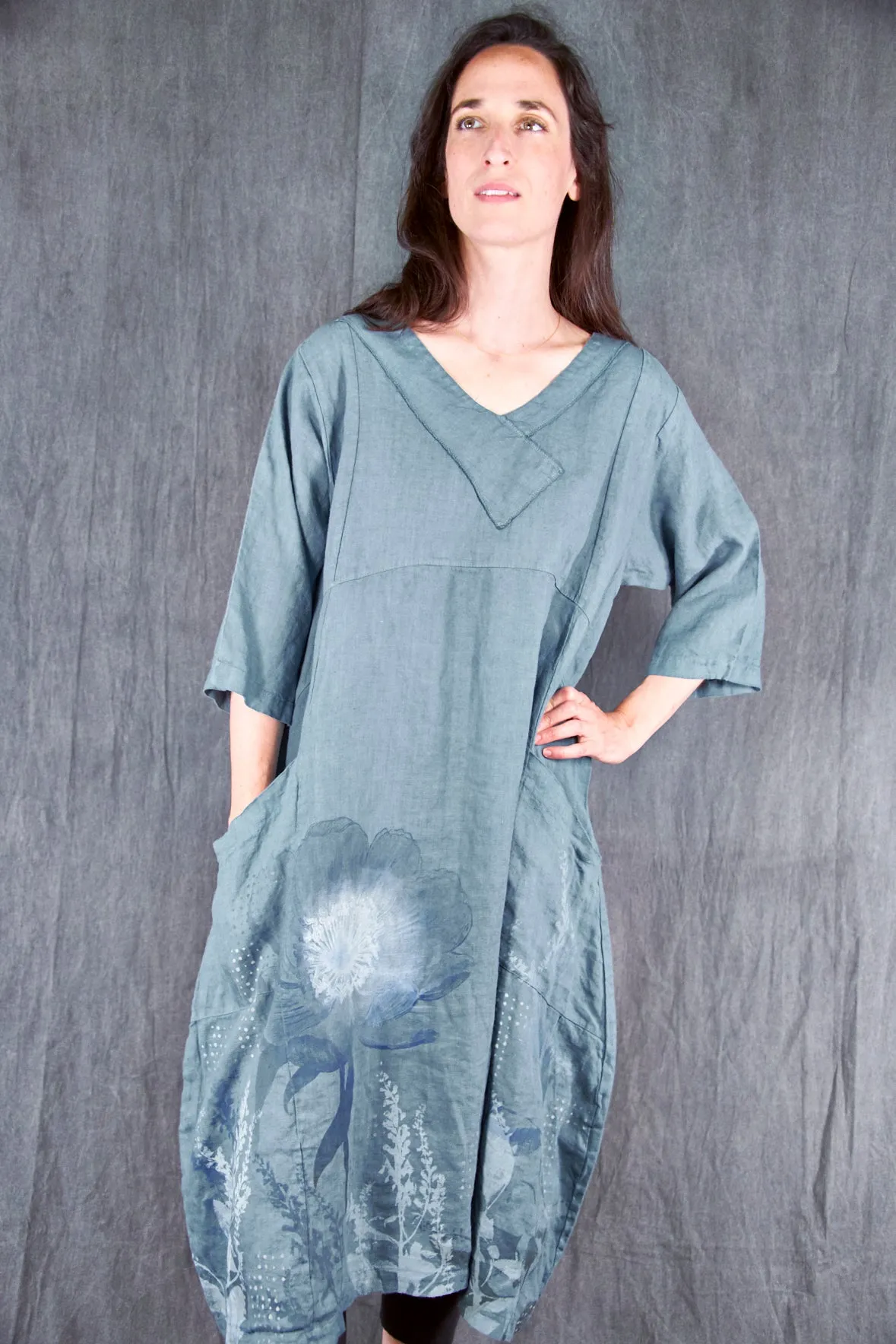 2133 Crossover Linen Tunic La Mer-P