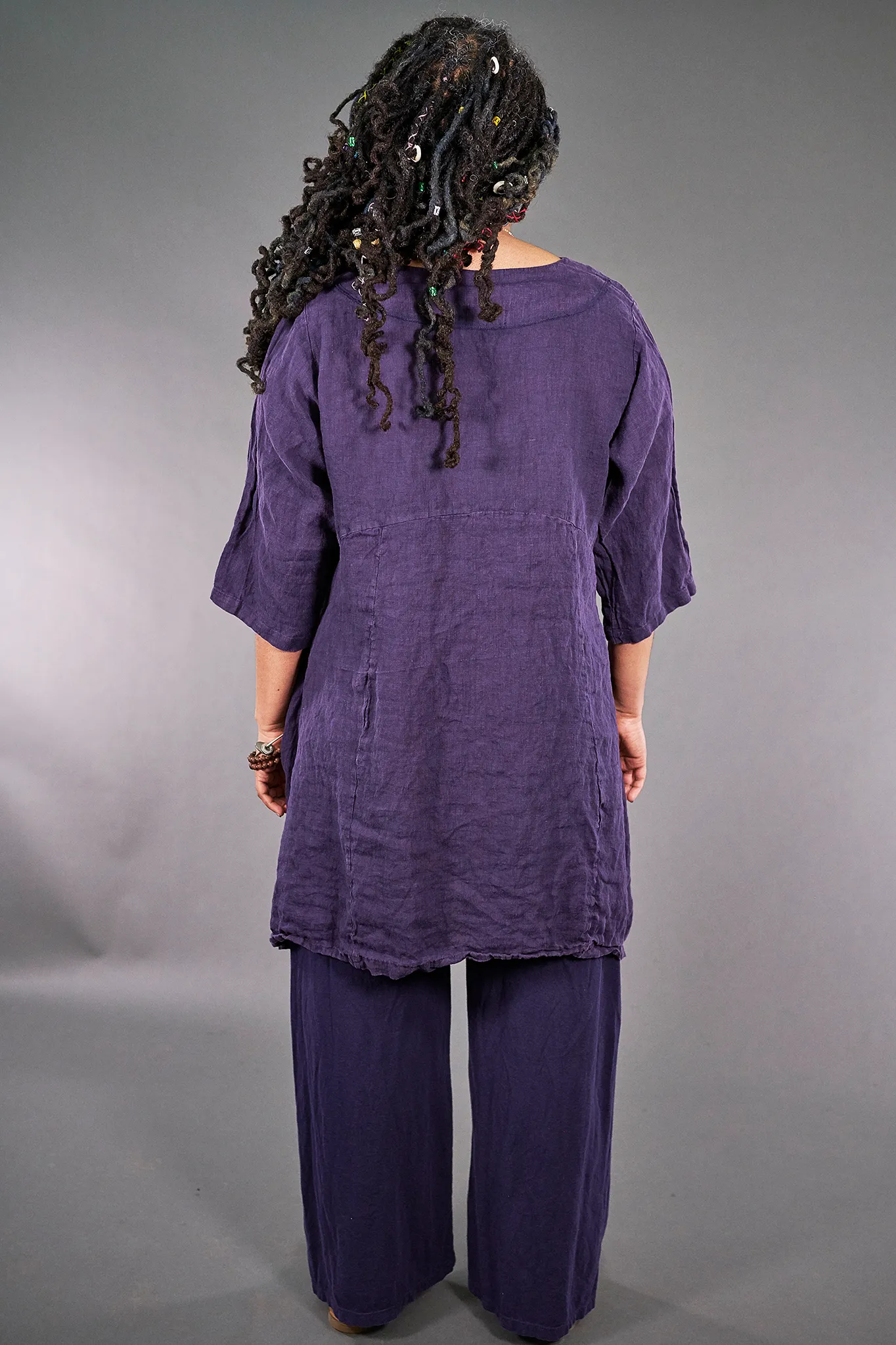 2185 Long V Urchin with Pockets Violet Ink-U
