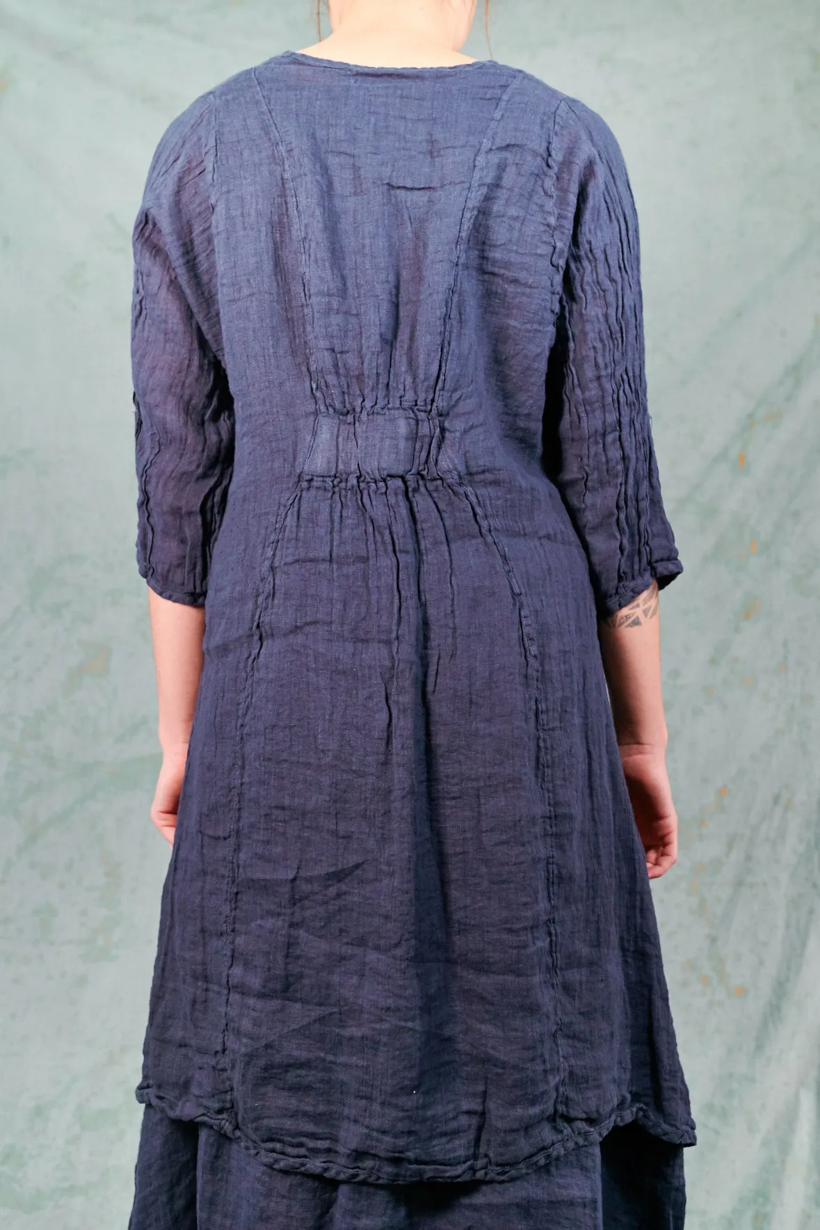 2193 Sun Drawing Tunic-Blue Ink-U
