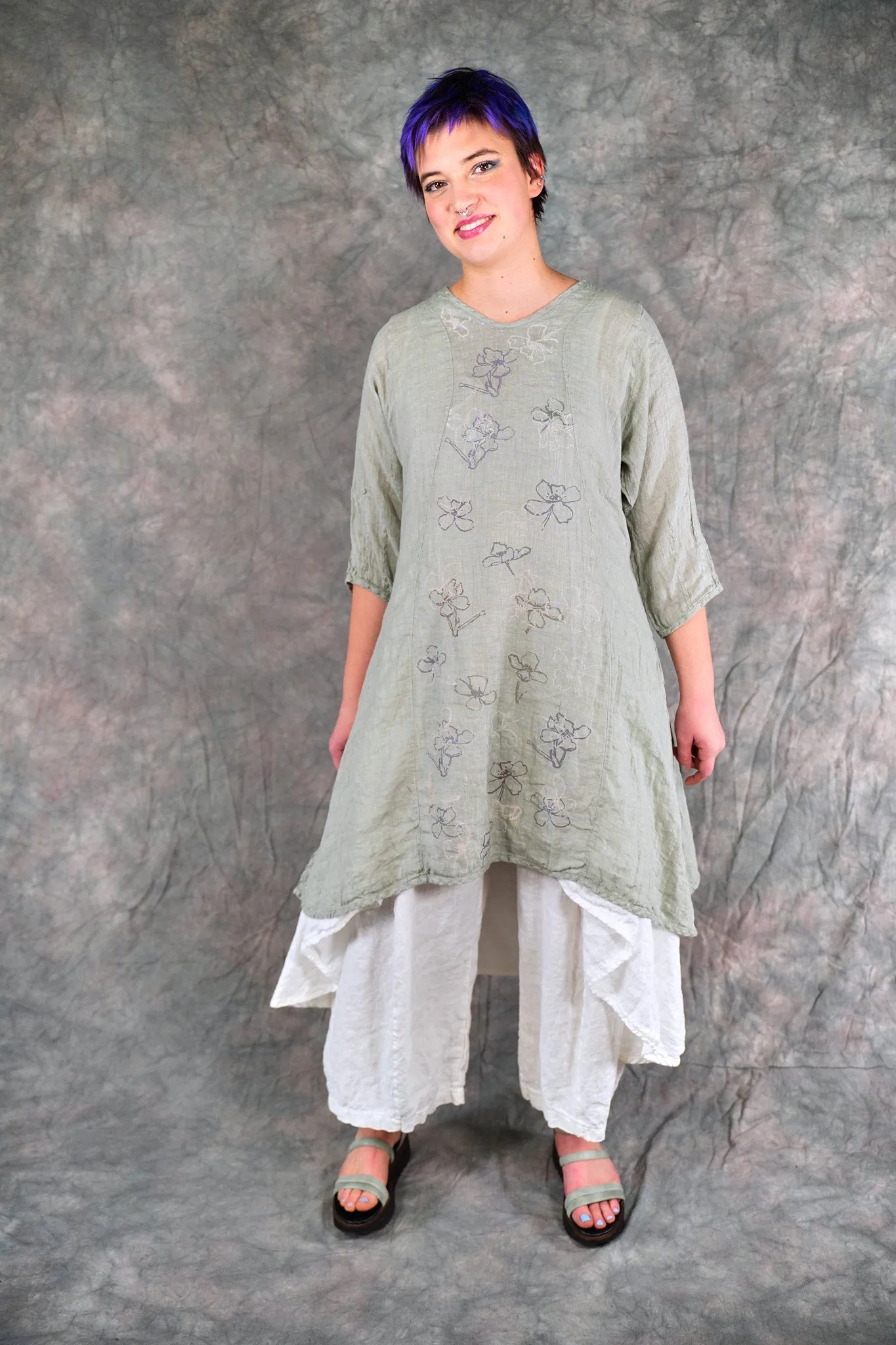 2193 Venetian Tunic Eucalyptus-P
