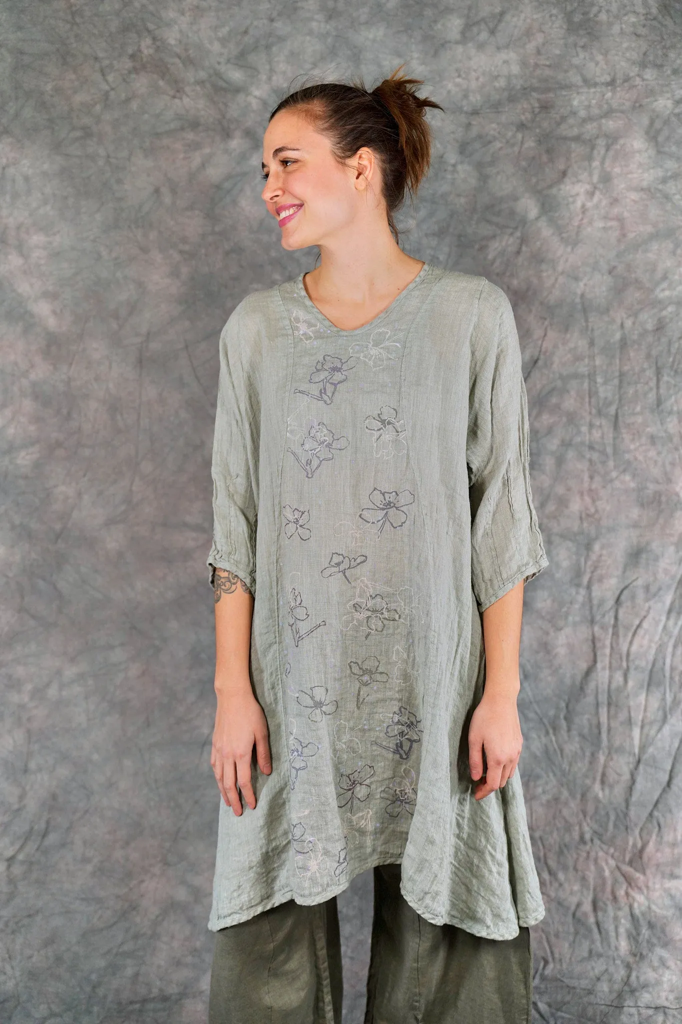 2193 Venetian Tunic Eucalyptus-P