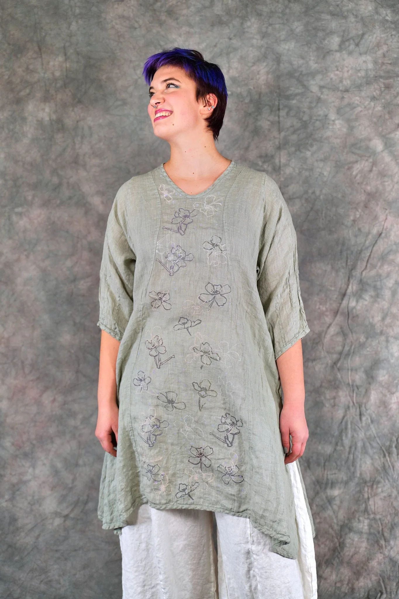 2193 Venetian Tunic Eucalyptus-P