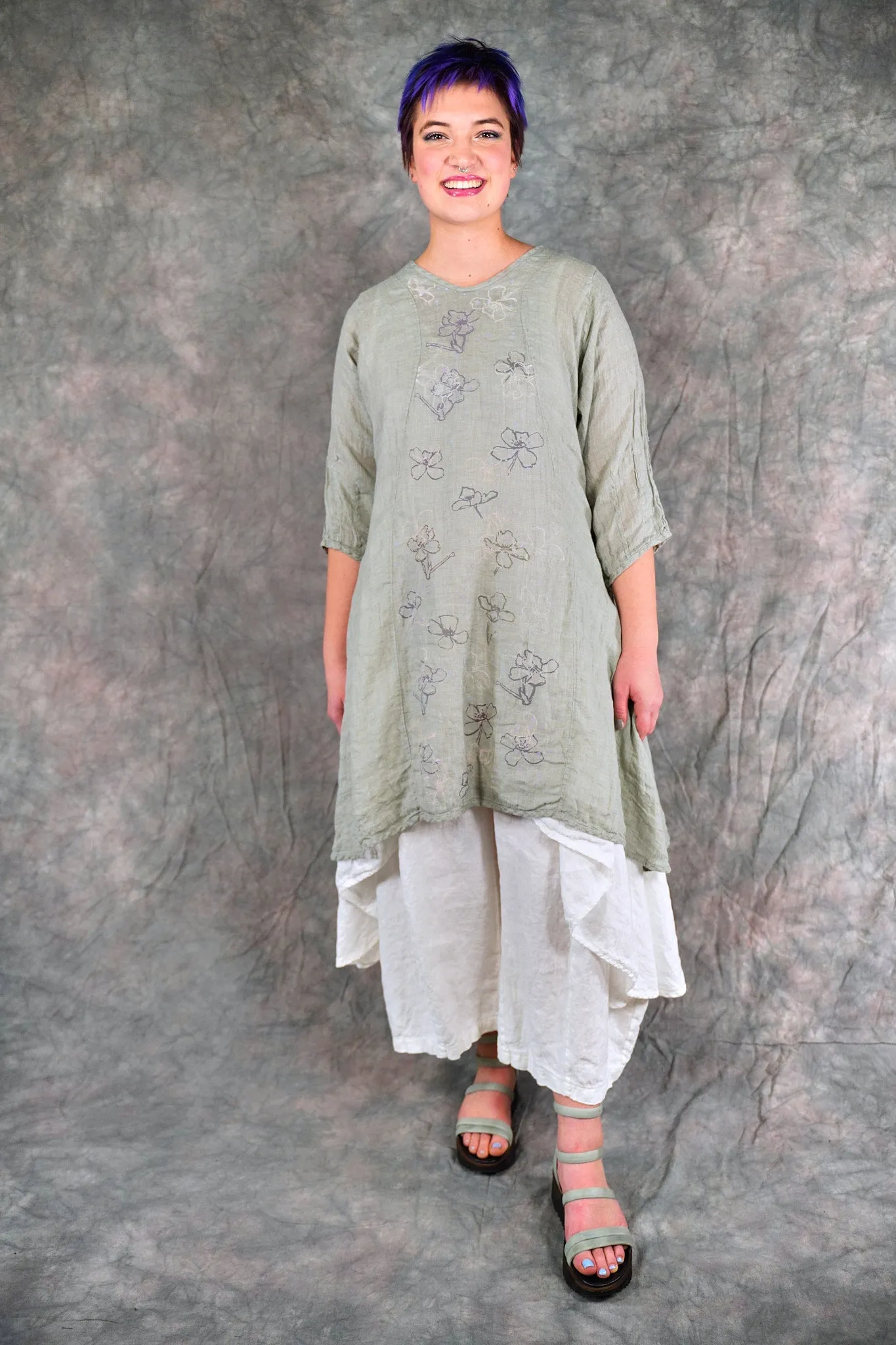 2193 Venetian Tunic Eucalyptus-P