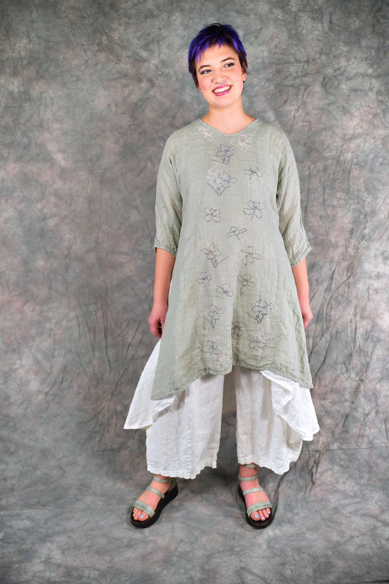 2193 Venetian Tunic Eucalyptus-P
