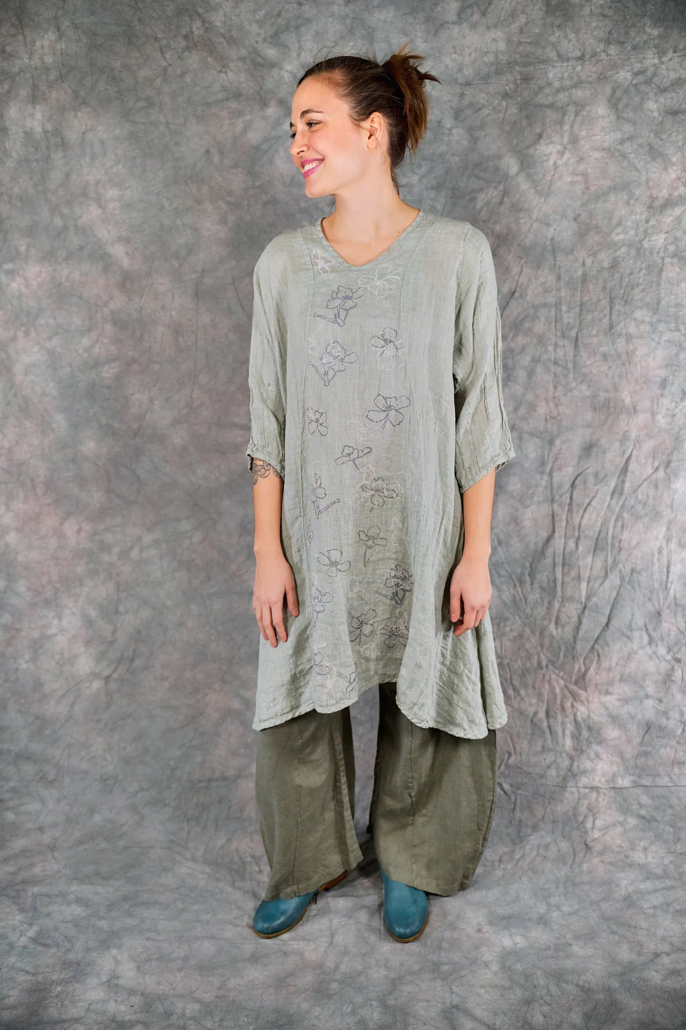 2193 Venetian Tunic Eucalyptus-P