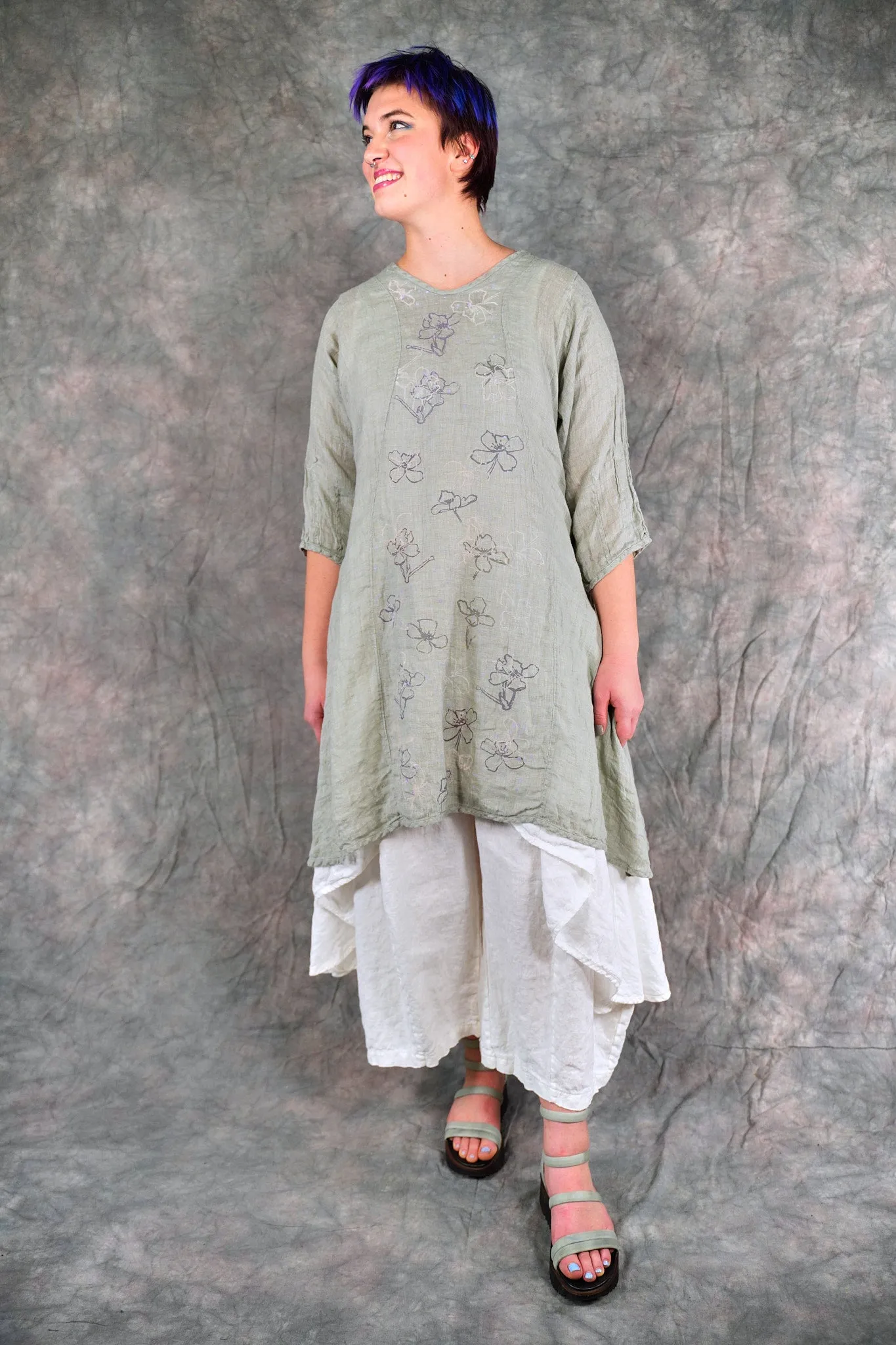 2193 Venetian Tunic Eucalyptus-P
