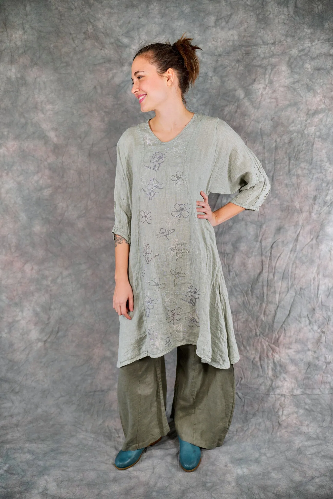 2193 Venetian Tunic Eucalyptus-P
