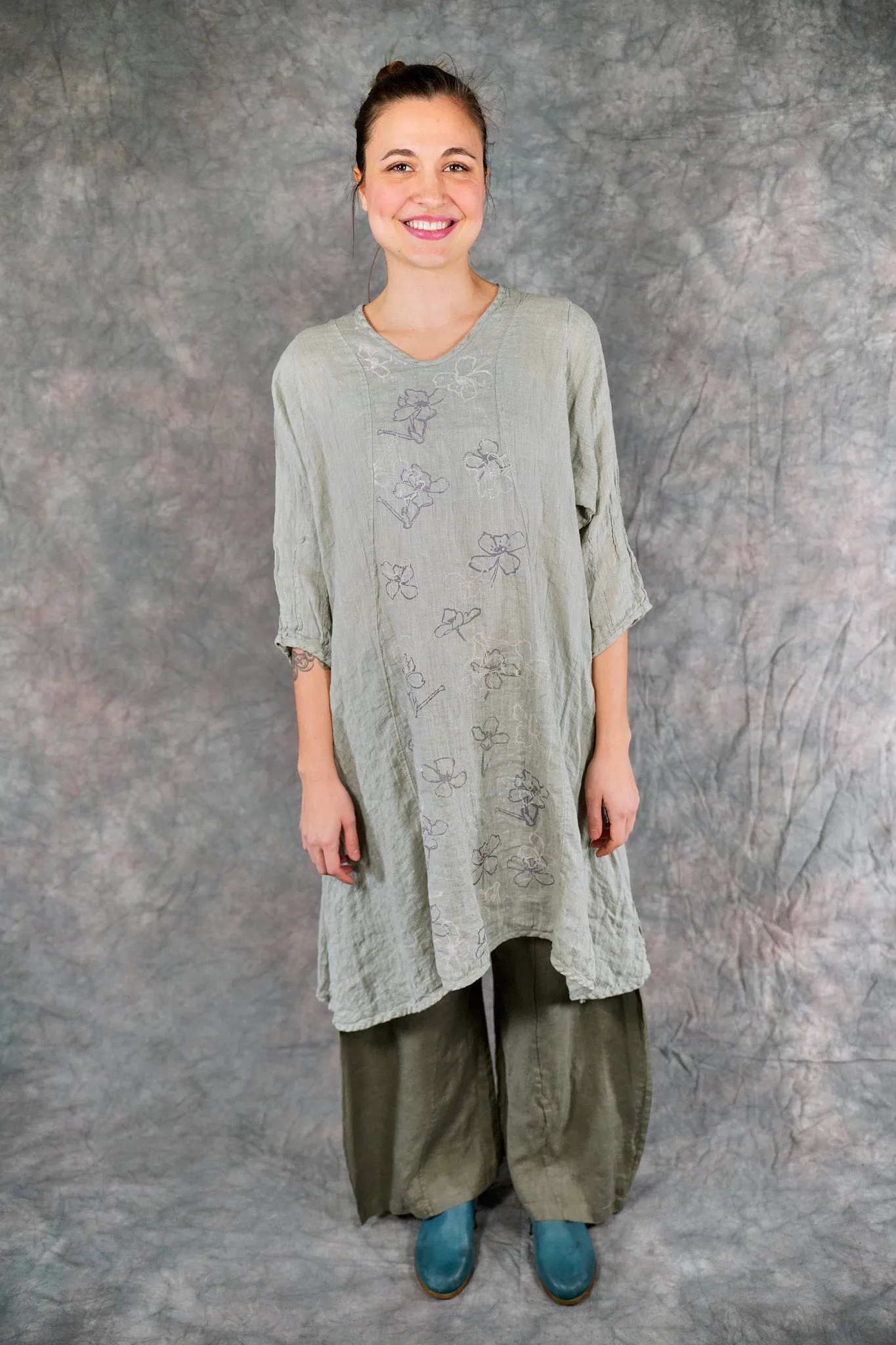 2193 Venetian Tunic Eucalyptus-P