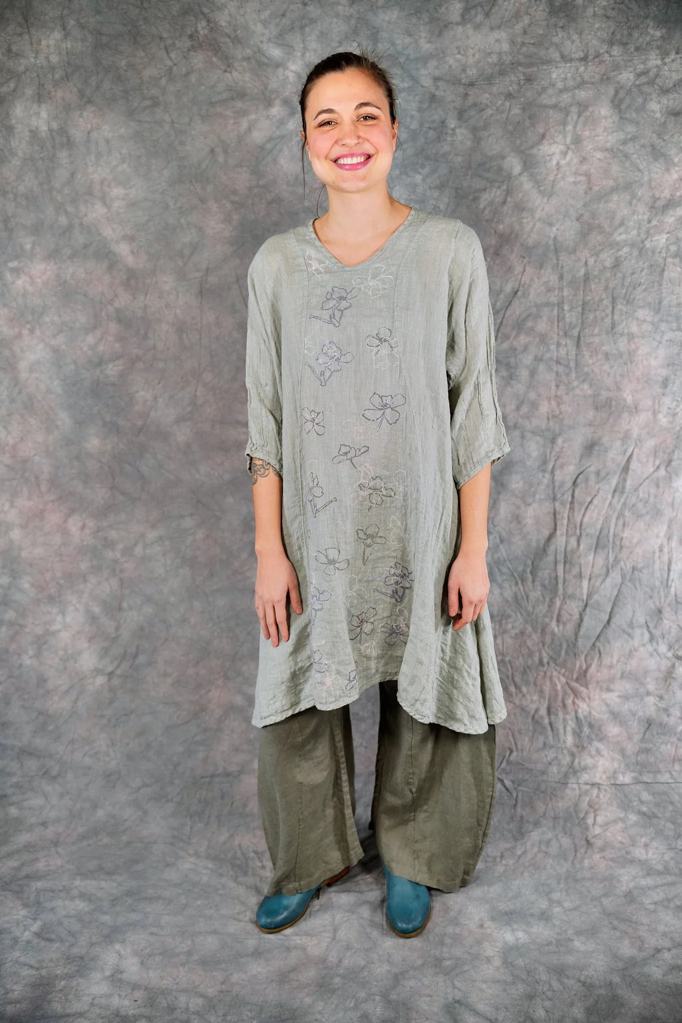 2193 Venetian Tunic Eucalyptus-P