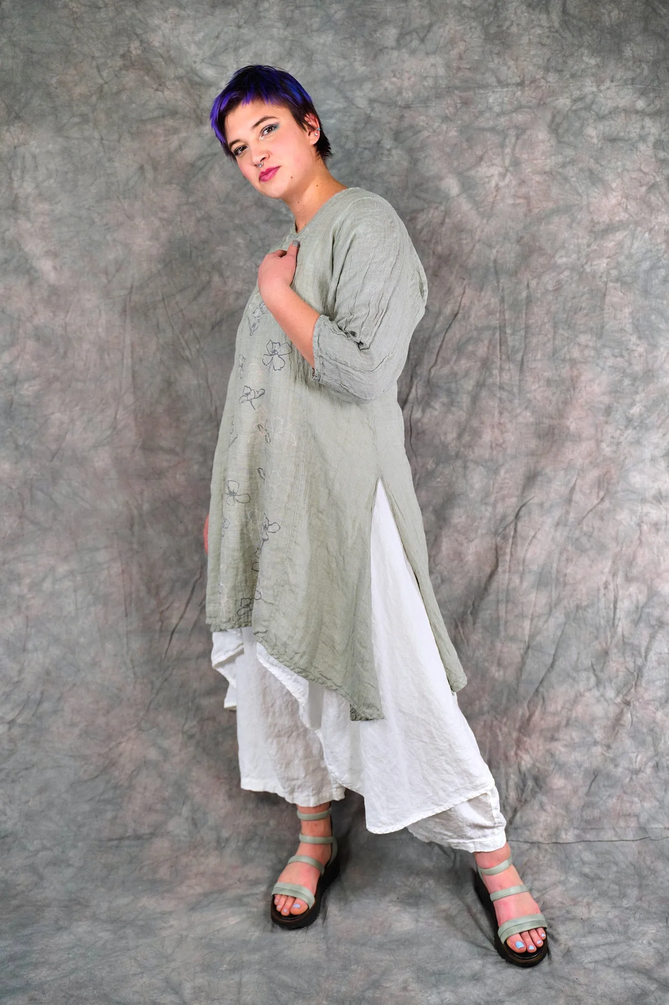 2193 Venetian Tunic Eucalyptus-P