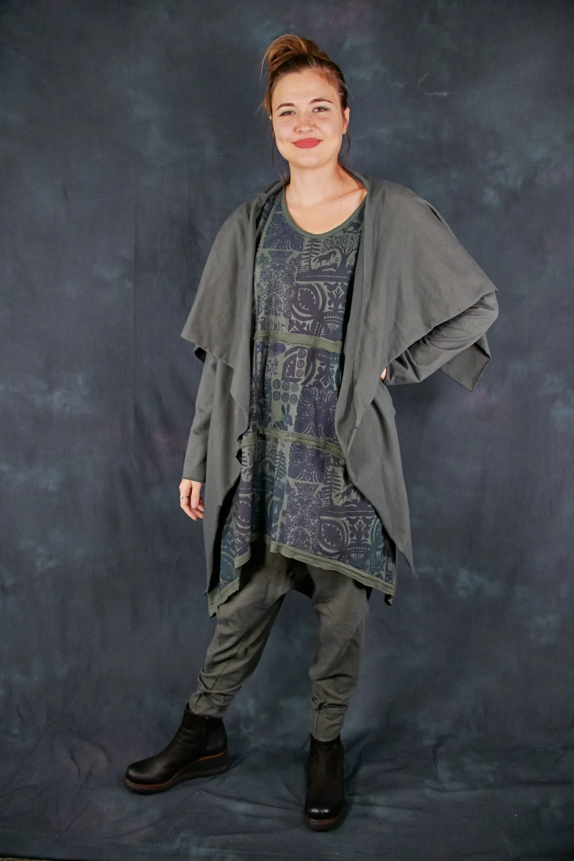 2222 Raw Seam Vector Army Green-P