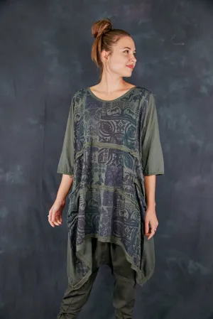 2222 Raw Seam Vector Army Green-P