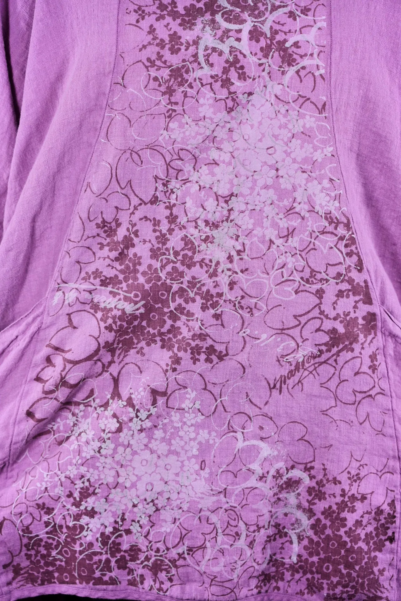 2229 Linen Posey Tunic Orchid-P