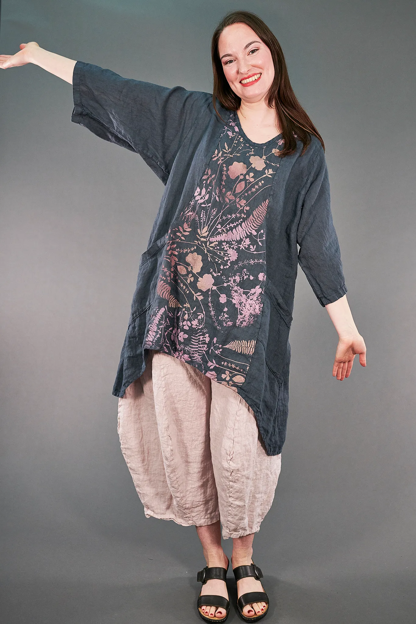 2229 Teatime Tunic Puddle-Summer Garden-P