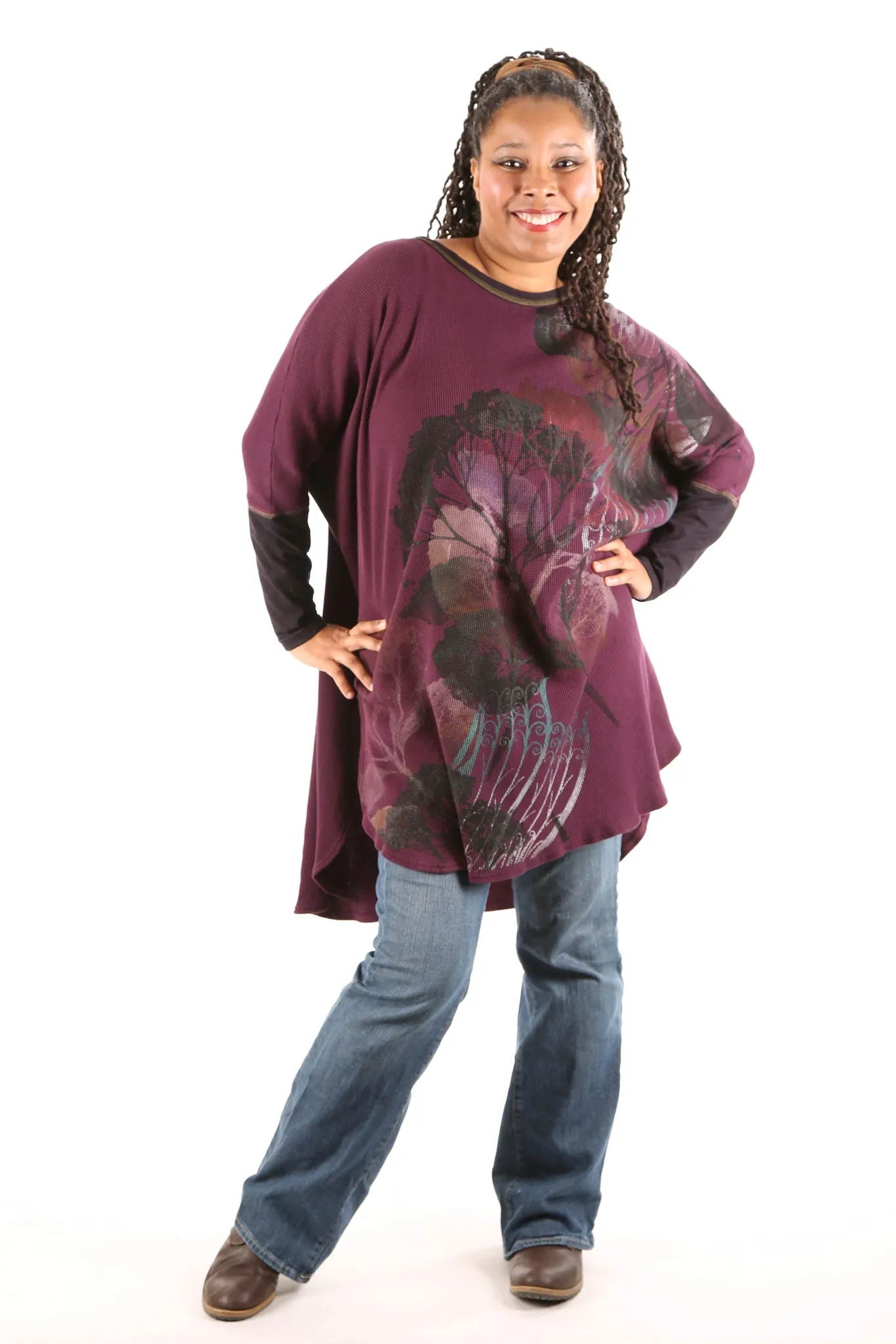2251 Natural City Tunic-Jam- Layered Colors Symphony