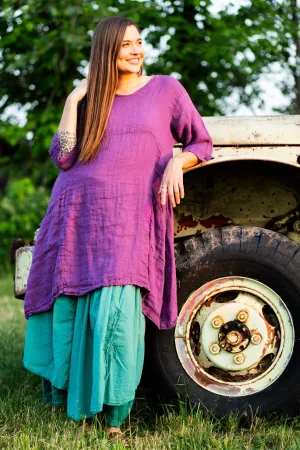 2257 Linen Zen Tunic Violet