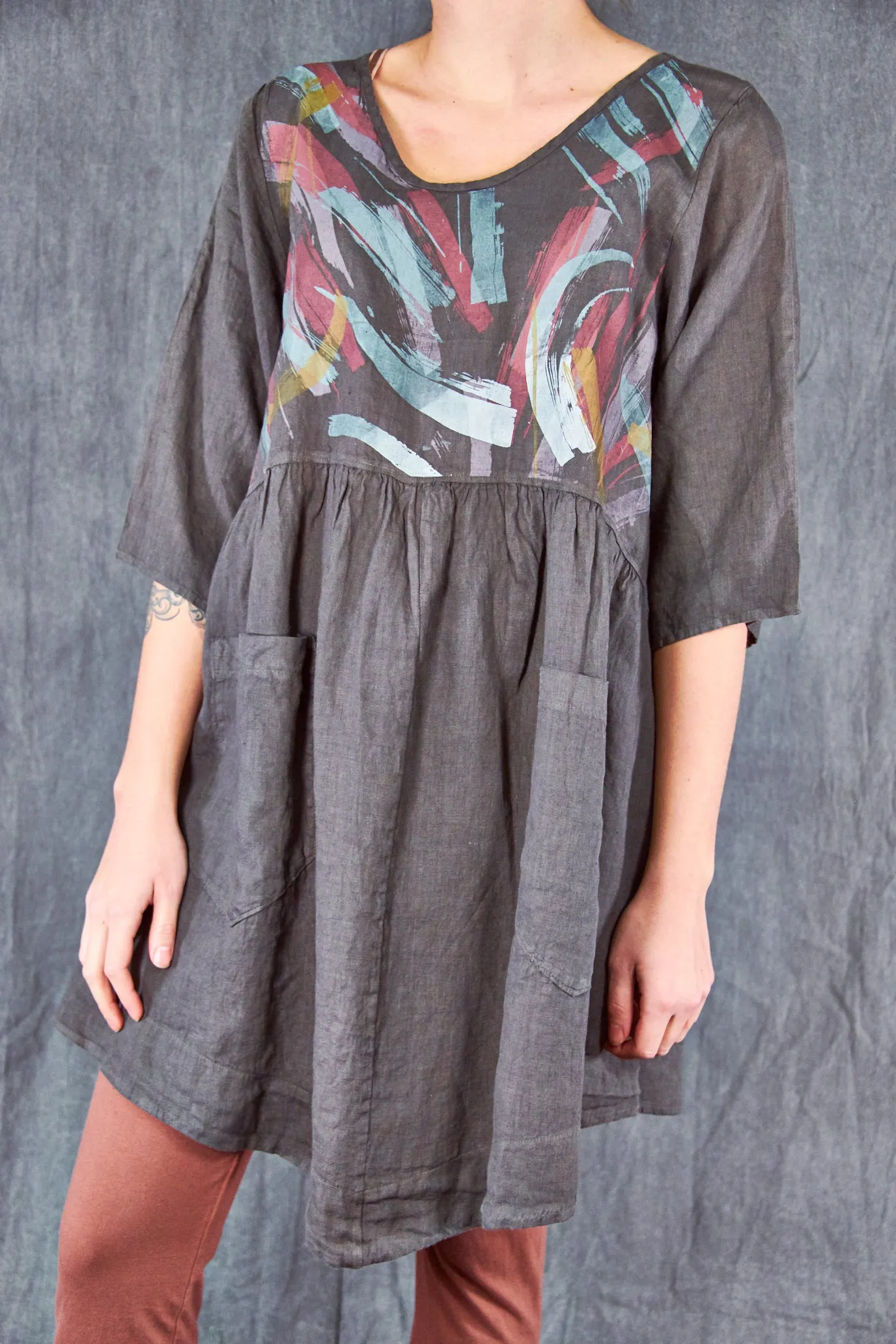 2259-2 Charlotte Dress-Deep Moss-P