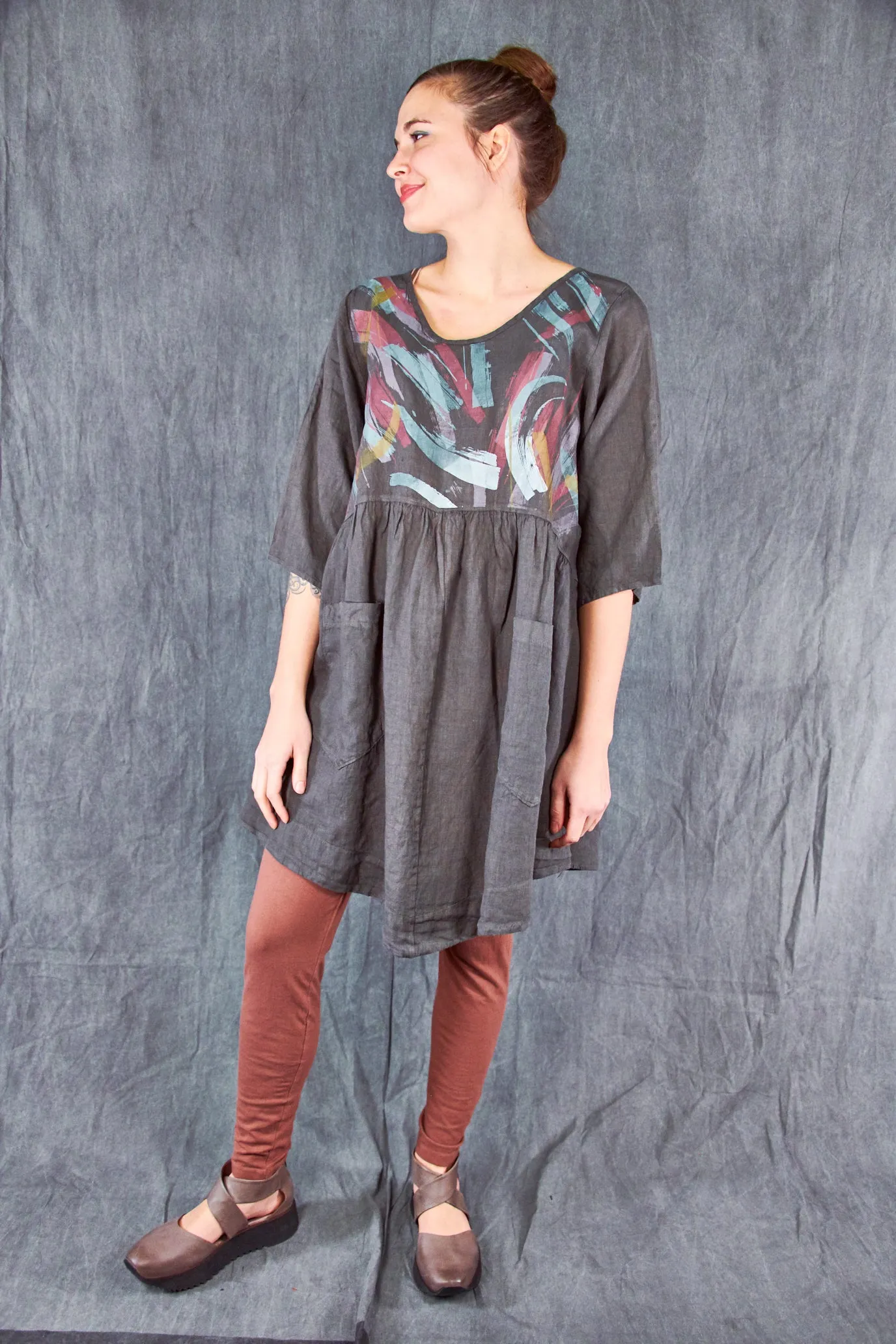 2259-2 Charlotte Dress-Deep Moss-P