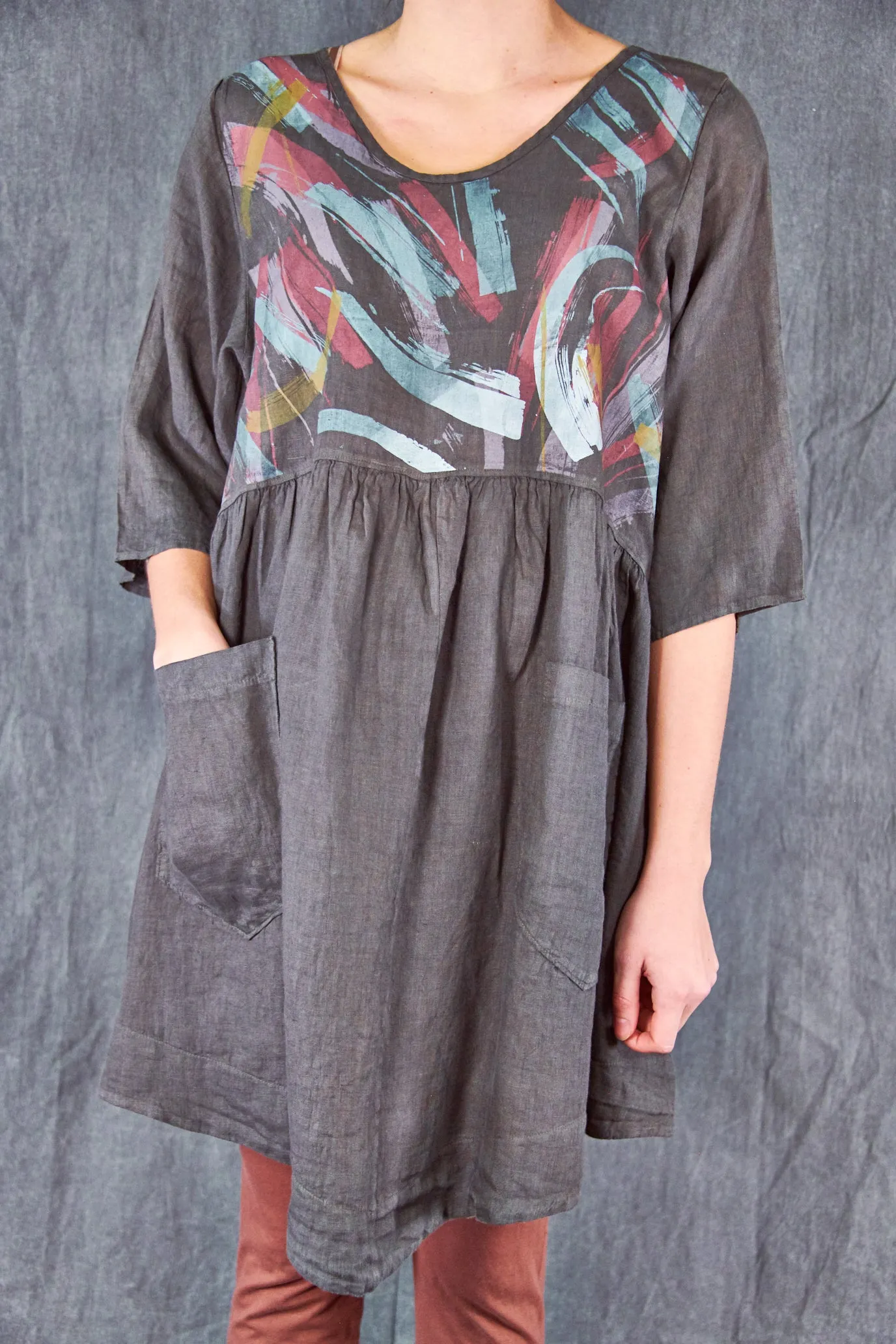 2259-2 Charlotte Dress-Deep Moss-P