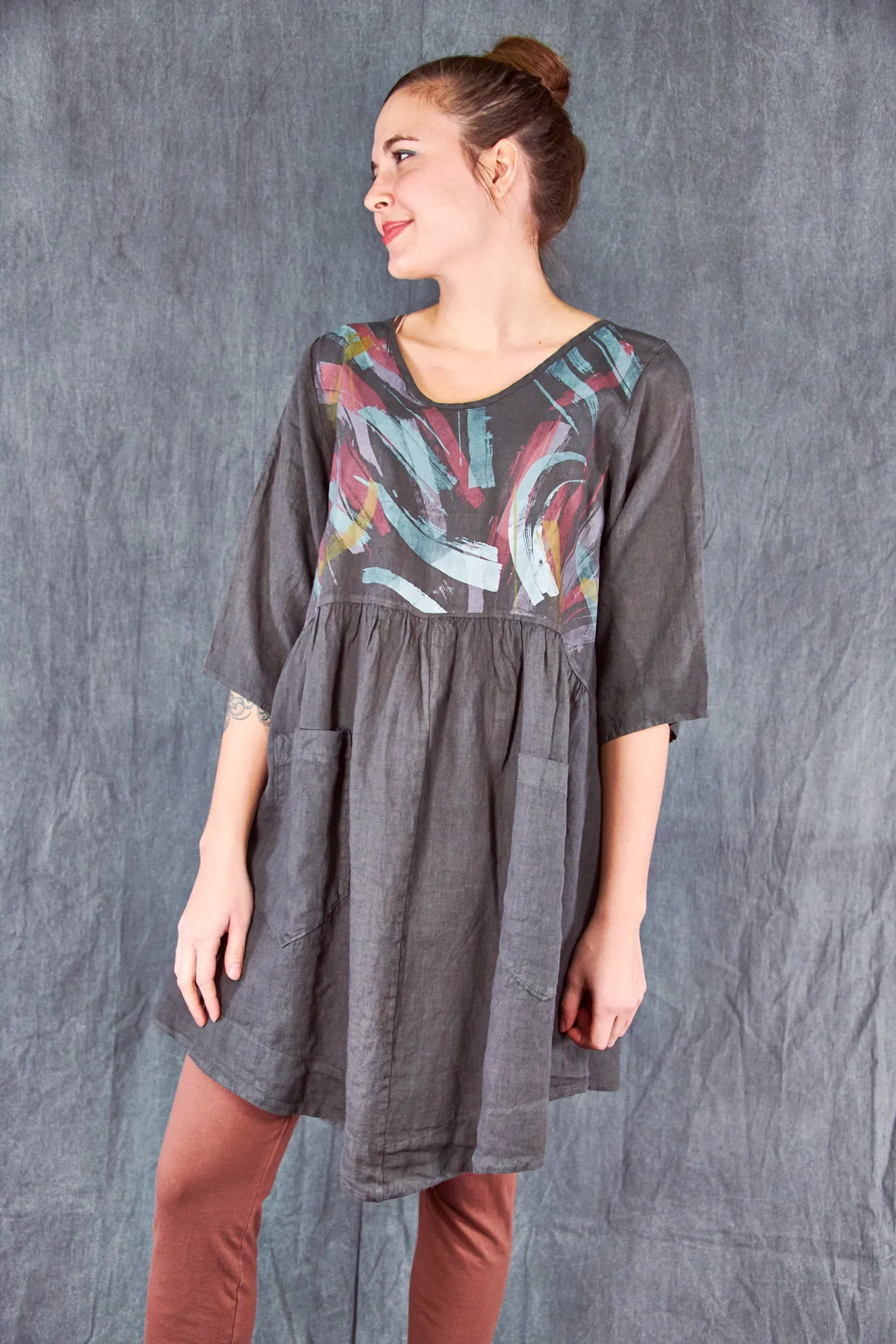 2259-2 Charlotte Dress-Deep Moss-P