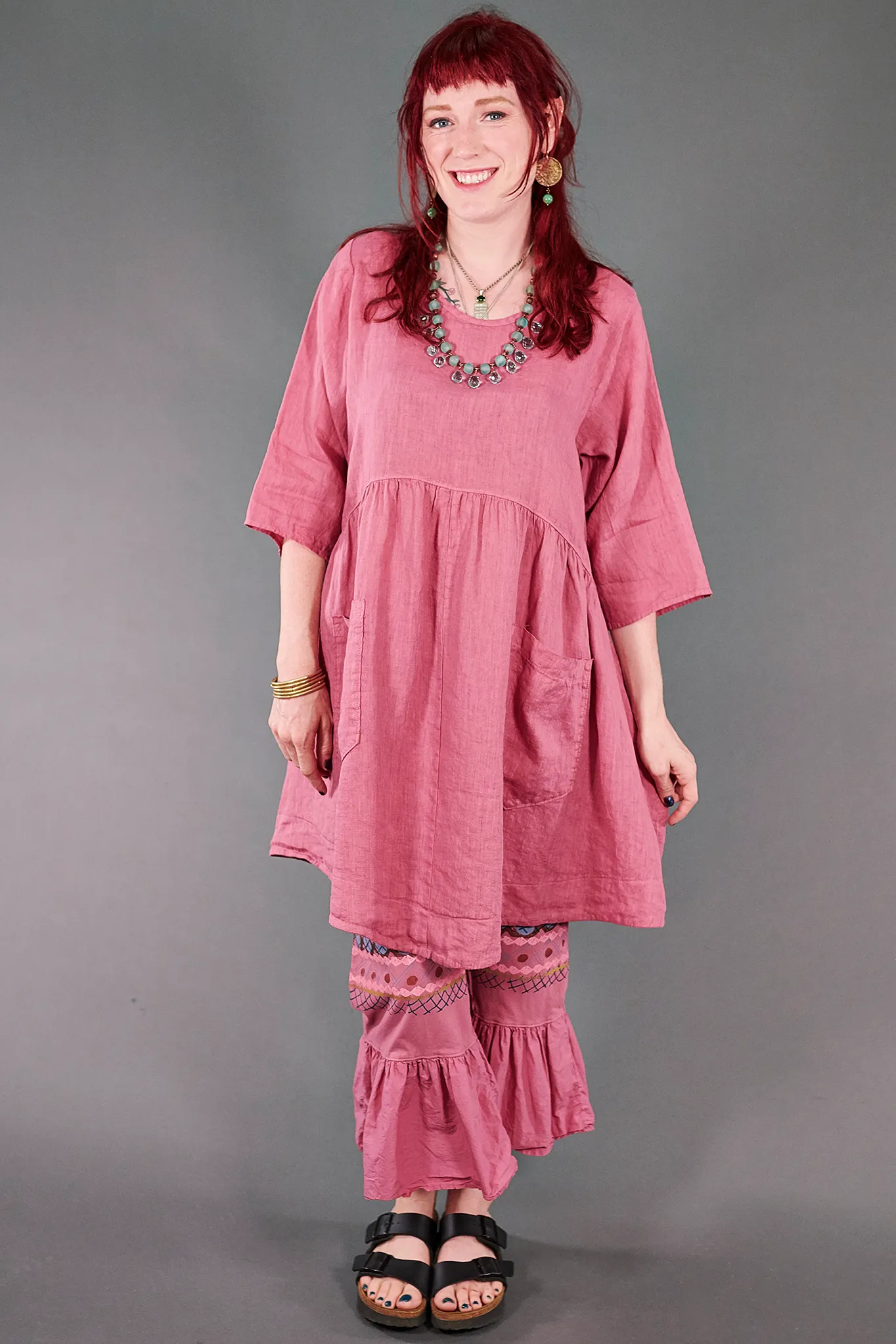 2259 Charleston Linen Tunic Bloom-U
