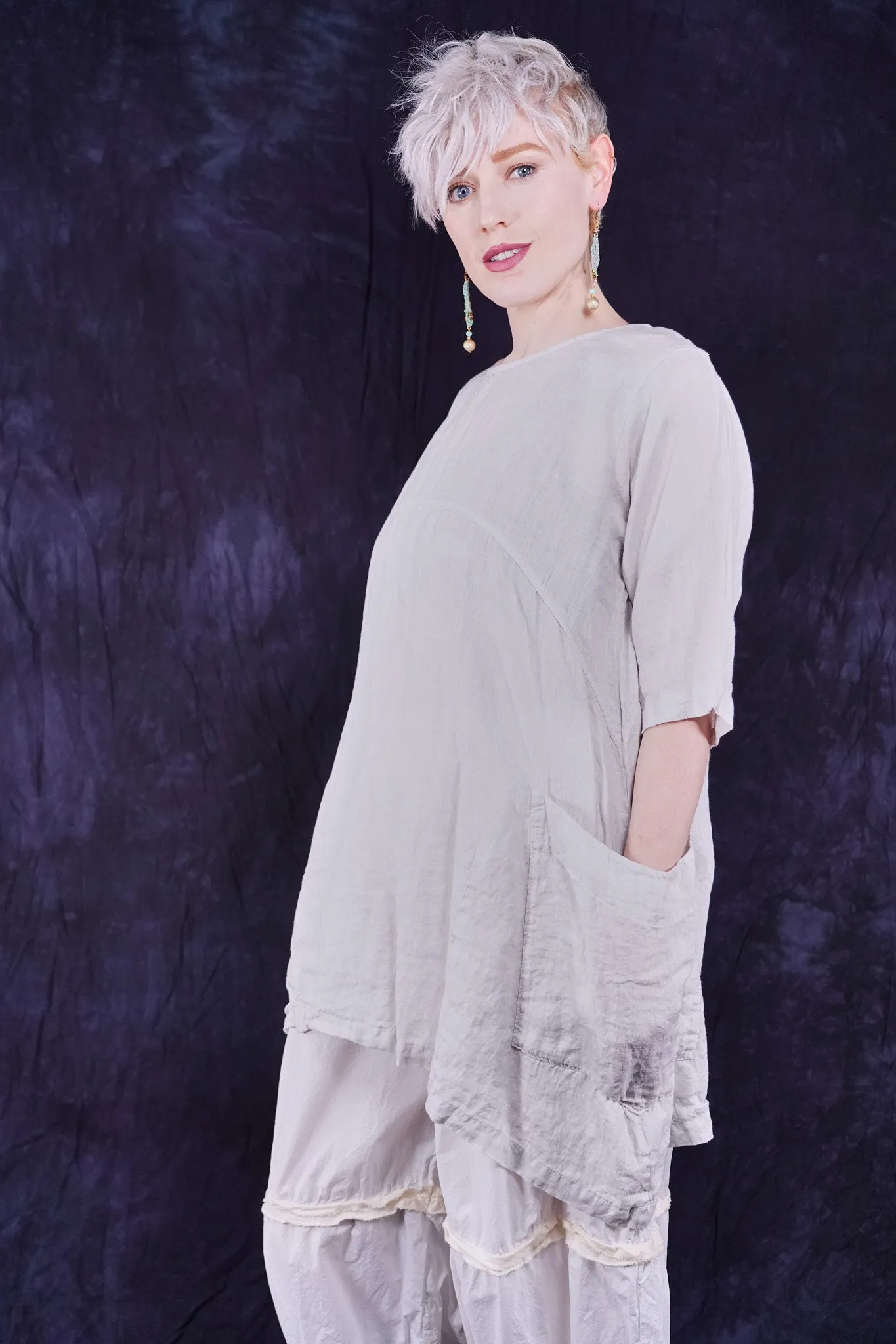 2270 Seaside Linen Tunic Dove-U