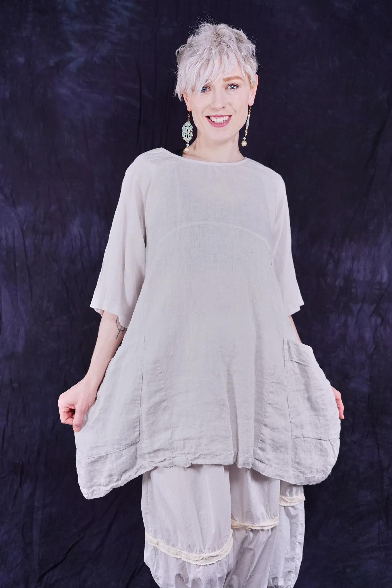 2270 Seaside Linen Tunic Dove-U
