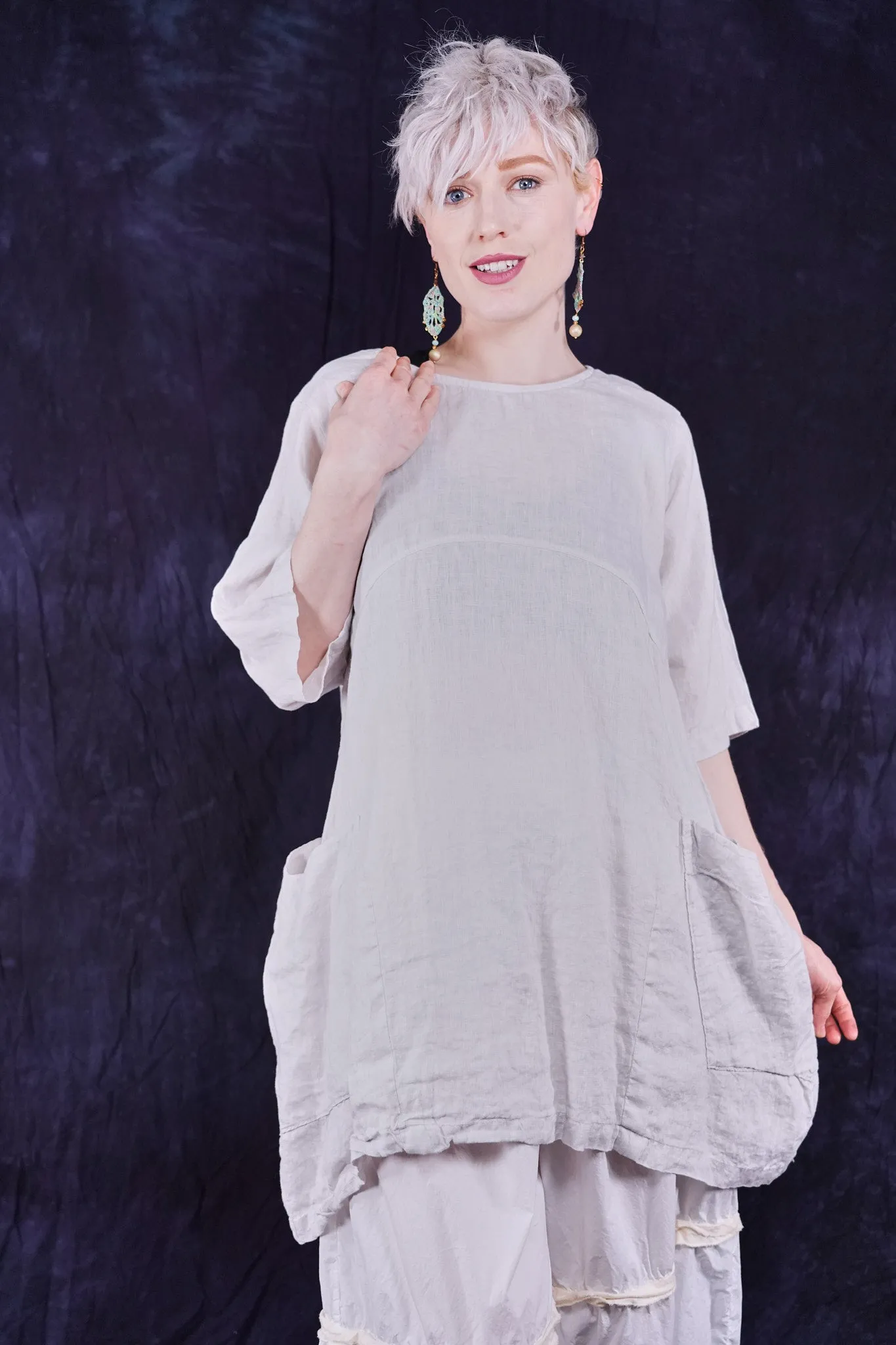 2270 Seaside Linen Tunic Dove-U