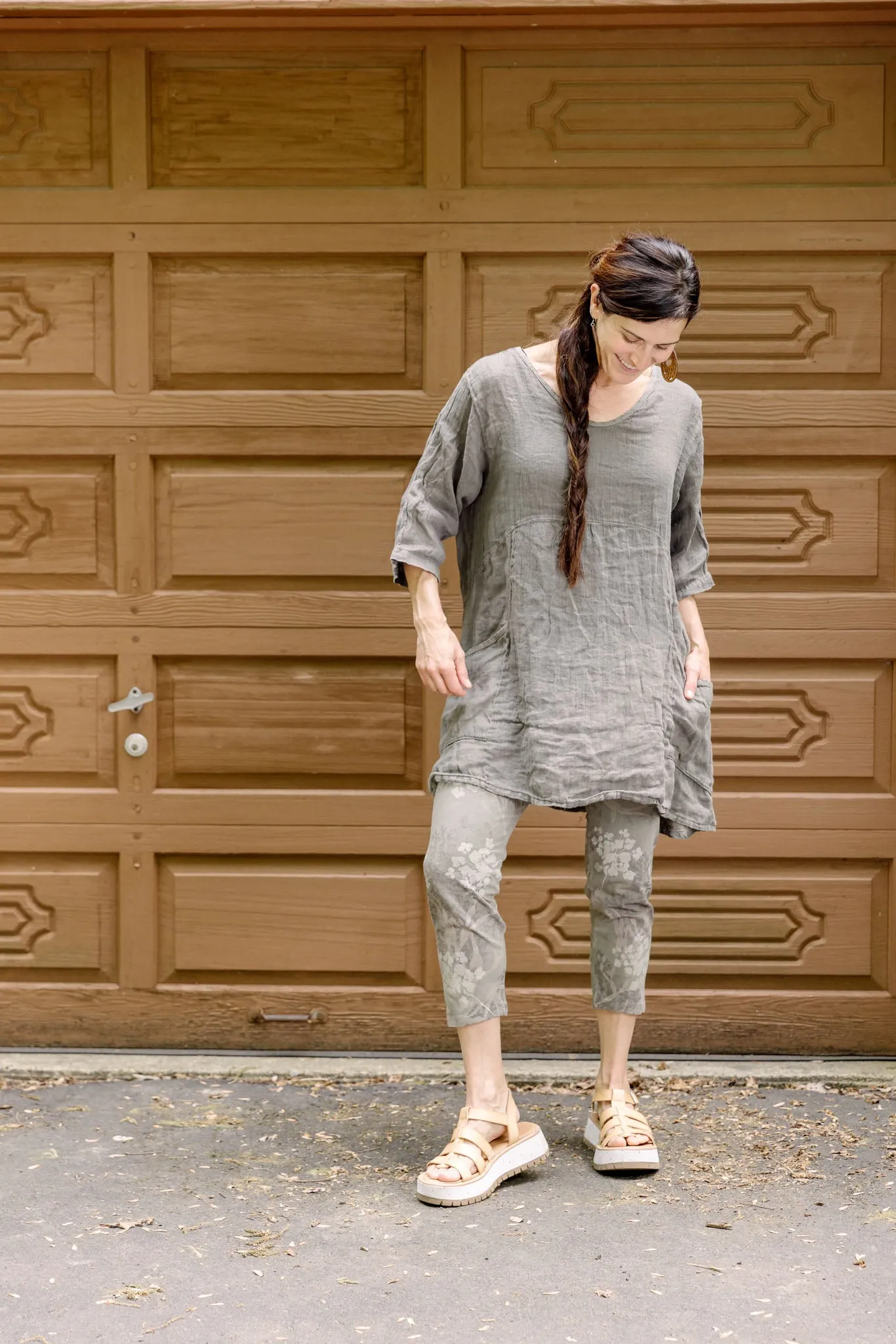 2315 Linen Zen Tunic Moon Rock