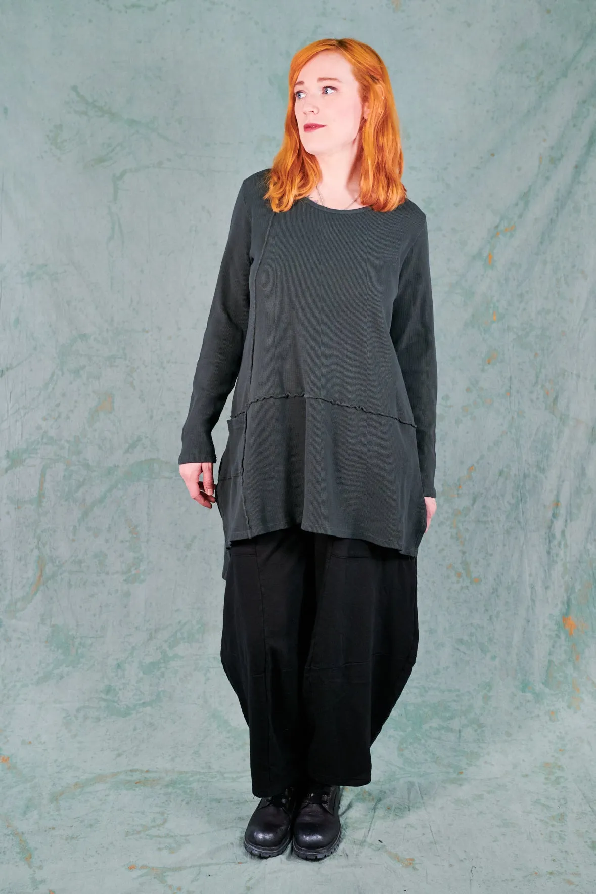 2325 City Stitch Tunic-Soot-U