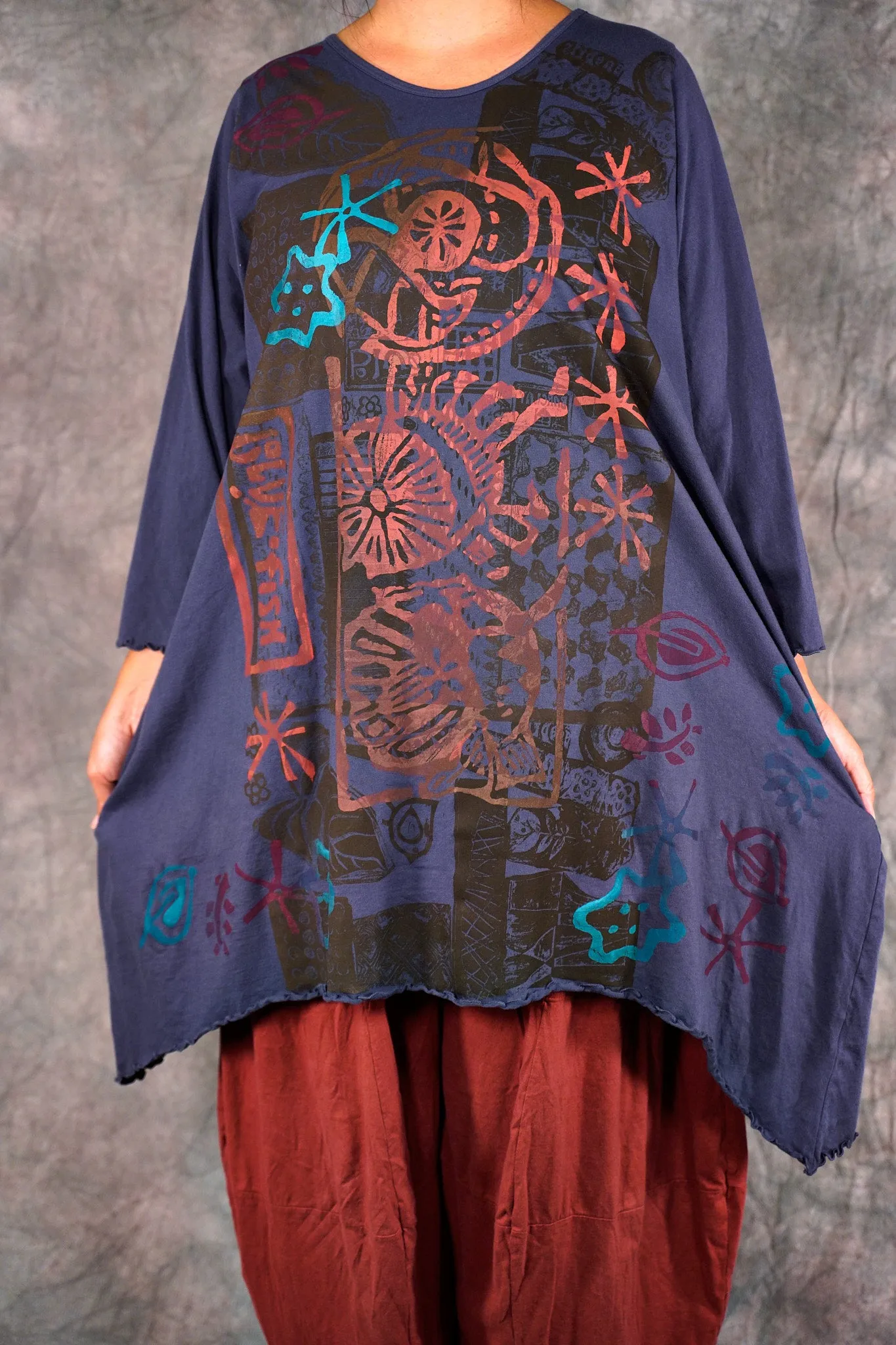 2361 Colorwheel Tunic Blackstone-P
