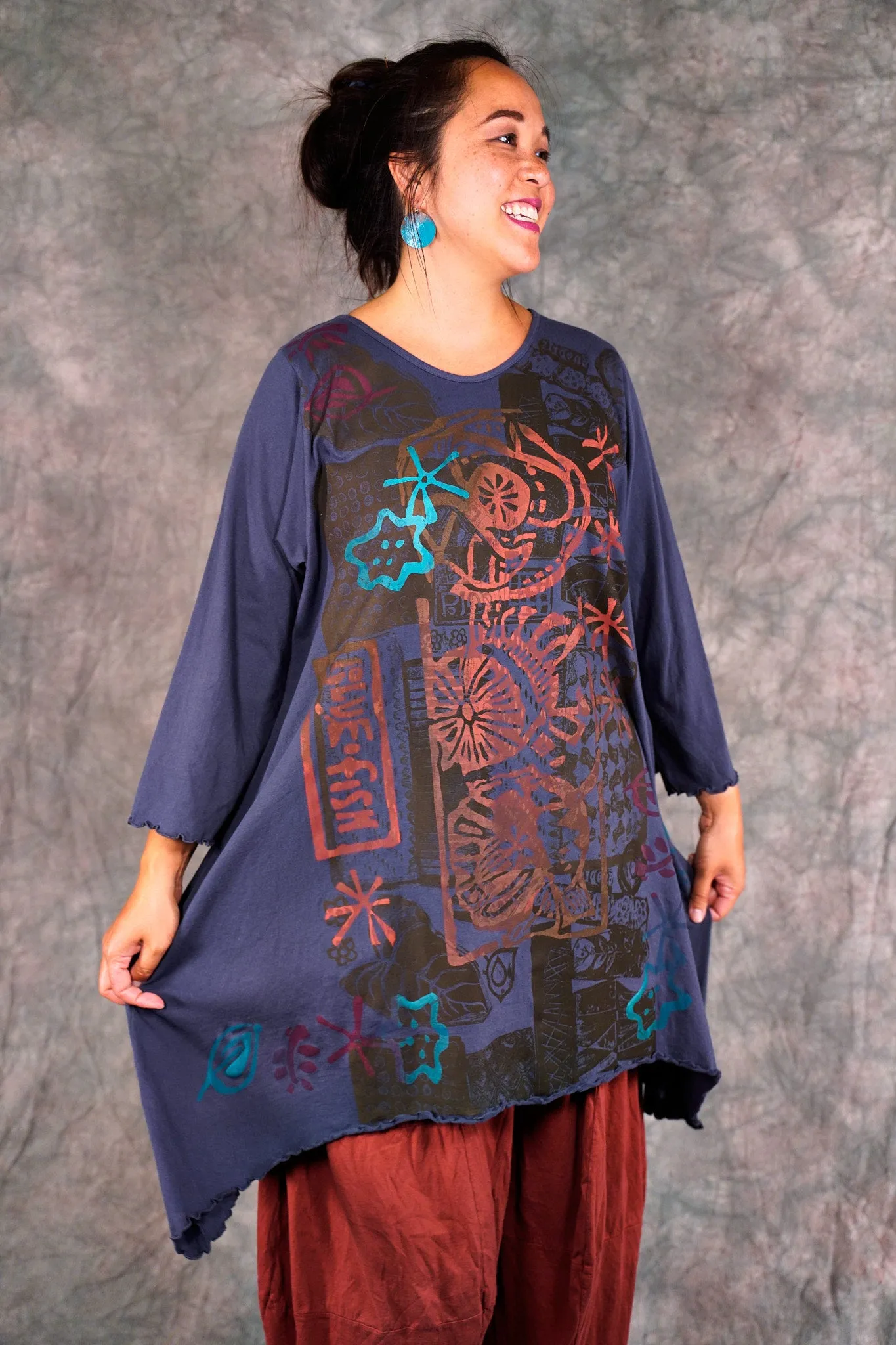 2361 Colorwheel Tunic Blackstone-P