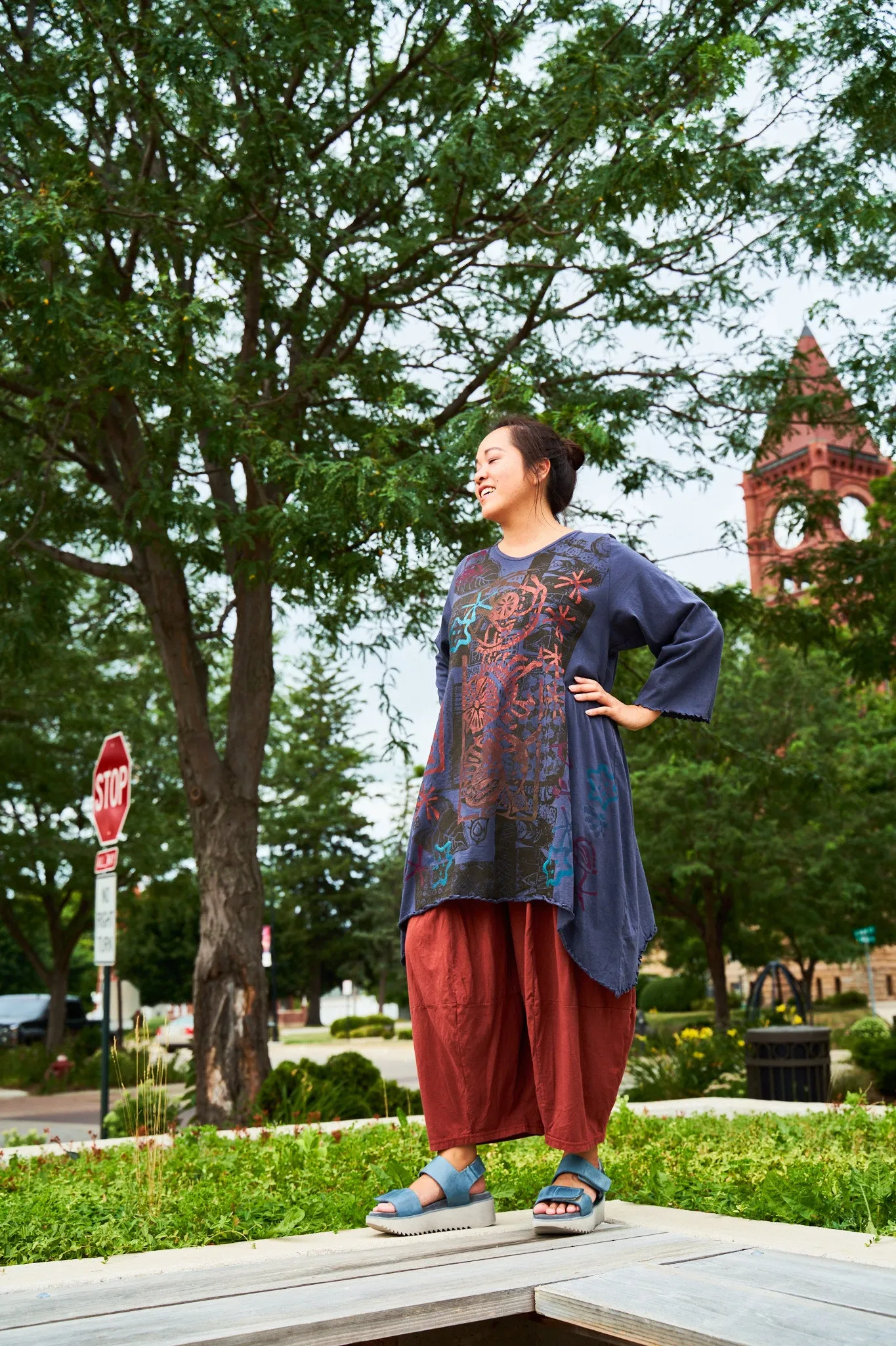 2361 Colorwheel Tunic Blackstone-P