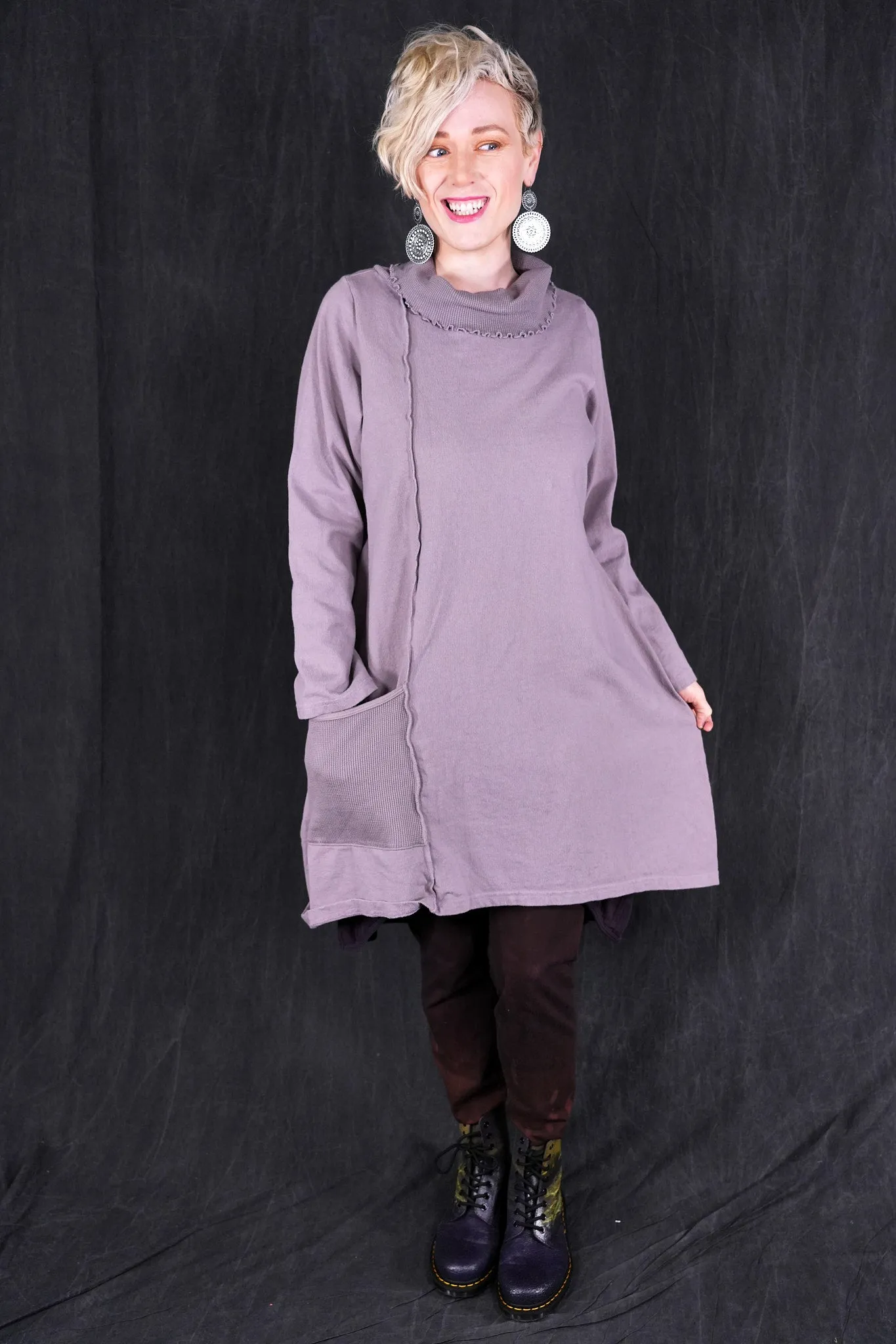 2362 Heavy Eco Cotton Pocket Tunic Aurore-U